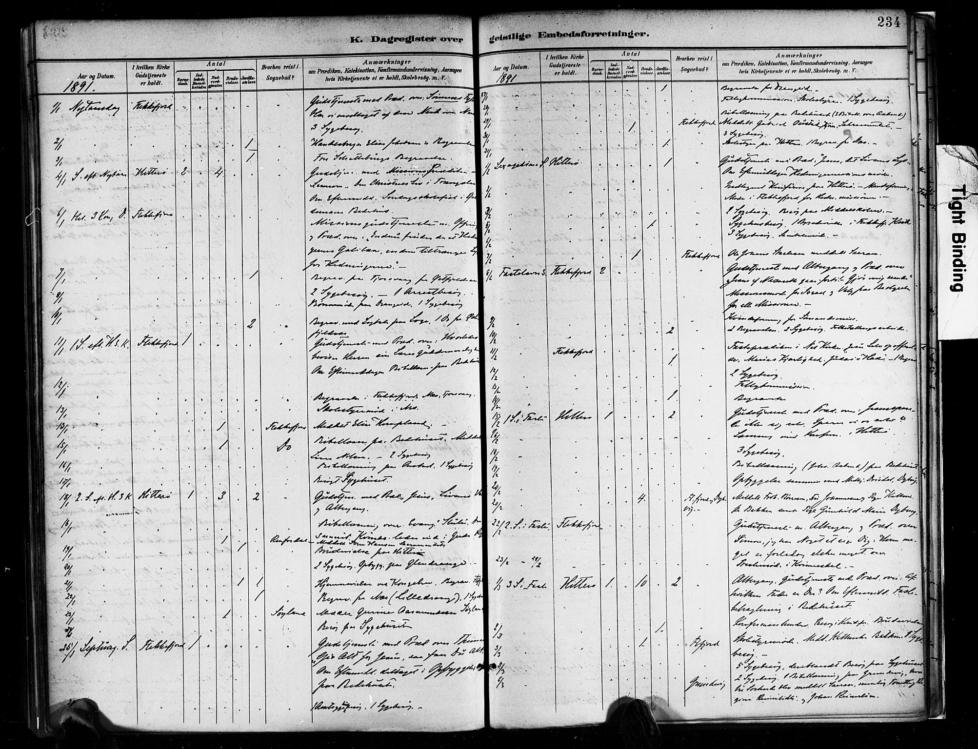 Flekkefjord sokneprestkontor, SAK/1111-0012/F/Fa/Faa/L0001: Parish register (official) no. A 1, 1885-1900, p. 234