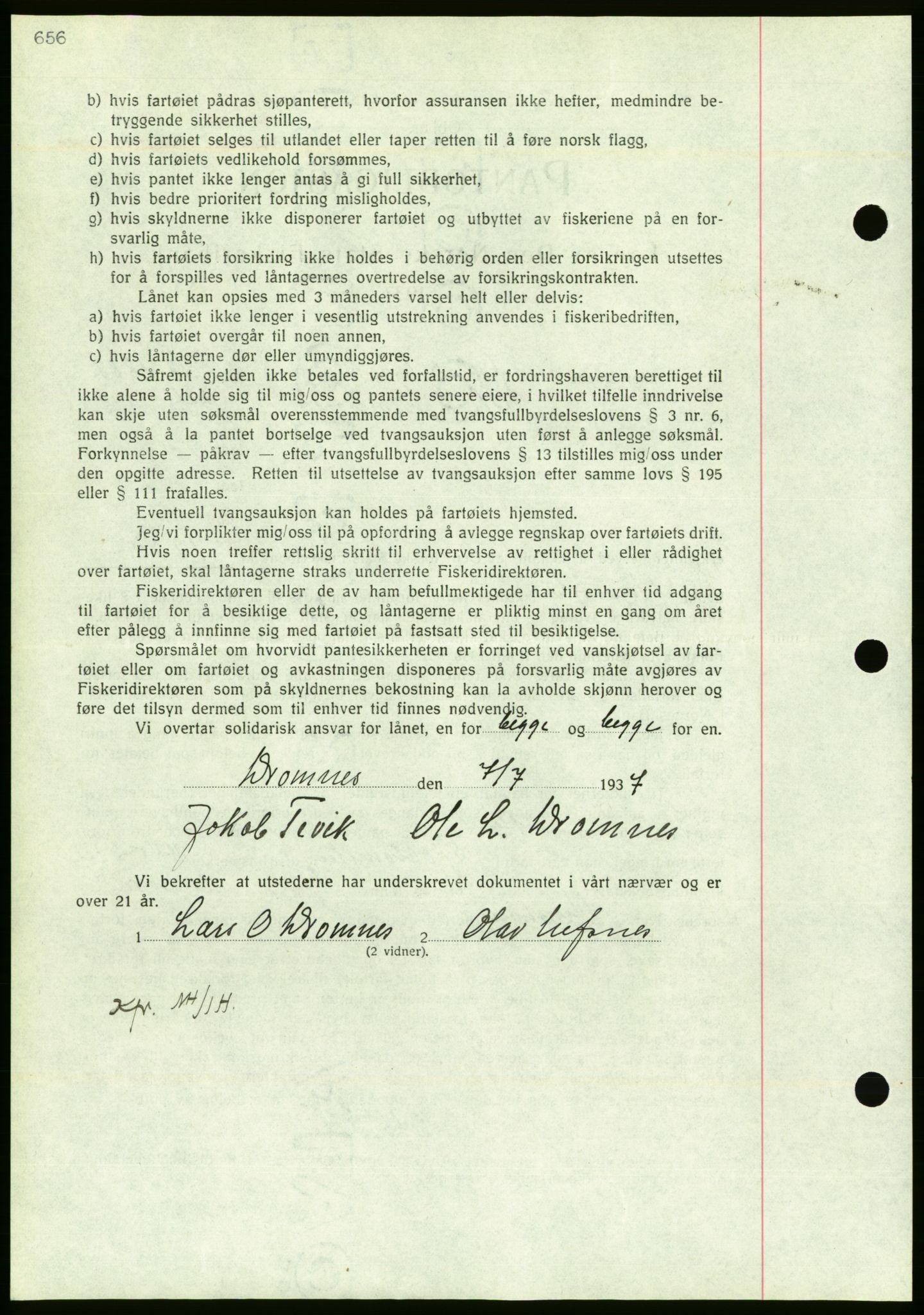 Nordmøre sorenskriveri, AV/SAT-A-4132/1/2/2Ca/L0091: Mortgage book no. B81, 1937-1937, Diary no: : 1791/1937