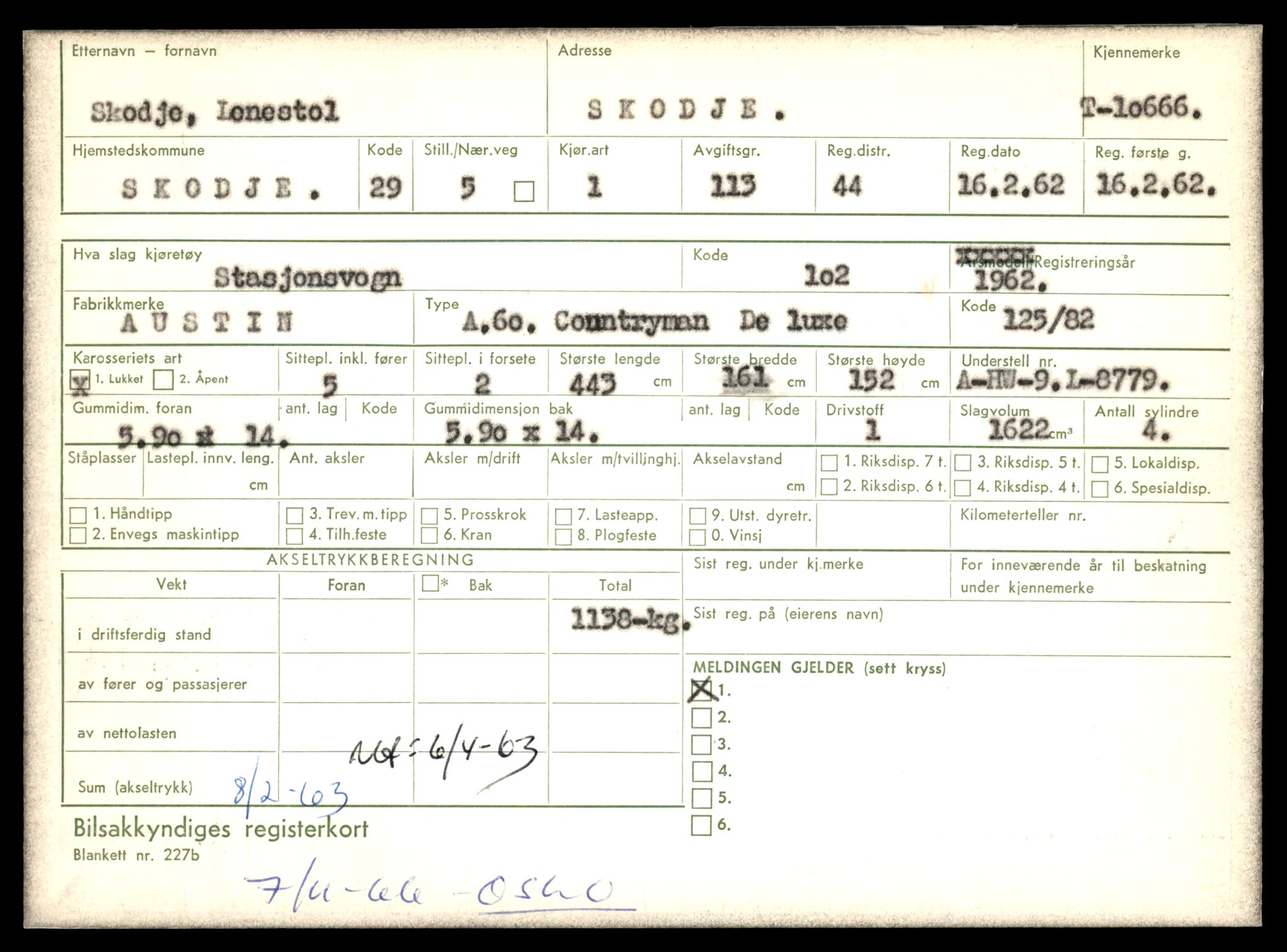 Møre og Romsdal vegkontor - Ålesund trafikkstasjon, AV/SAT-A-4099/F/Fe/L0022: Registreringskort for kjøretøy T 10584 - T 10694, 1927-1998, p. 2285