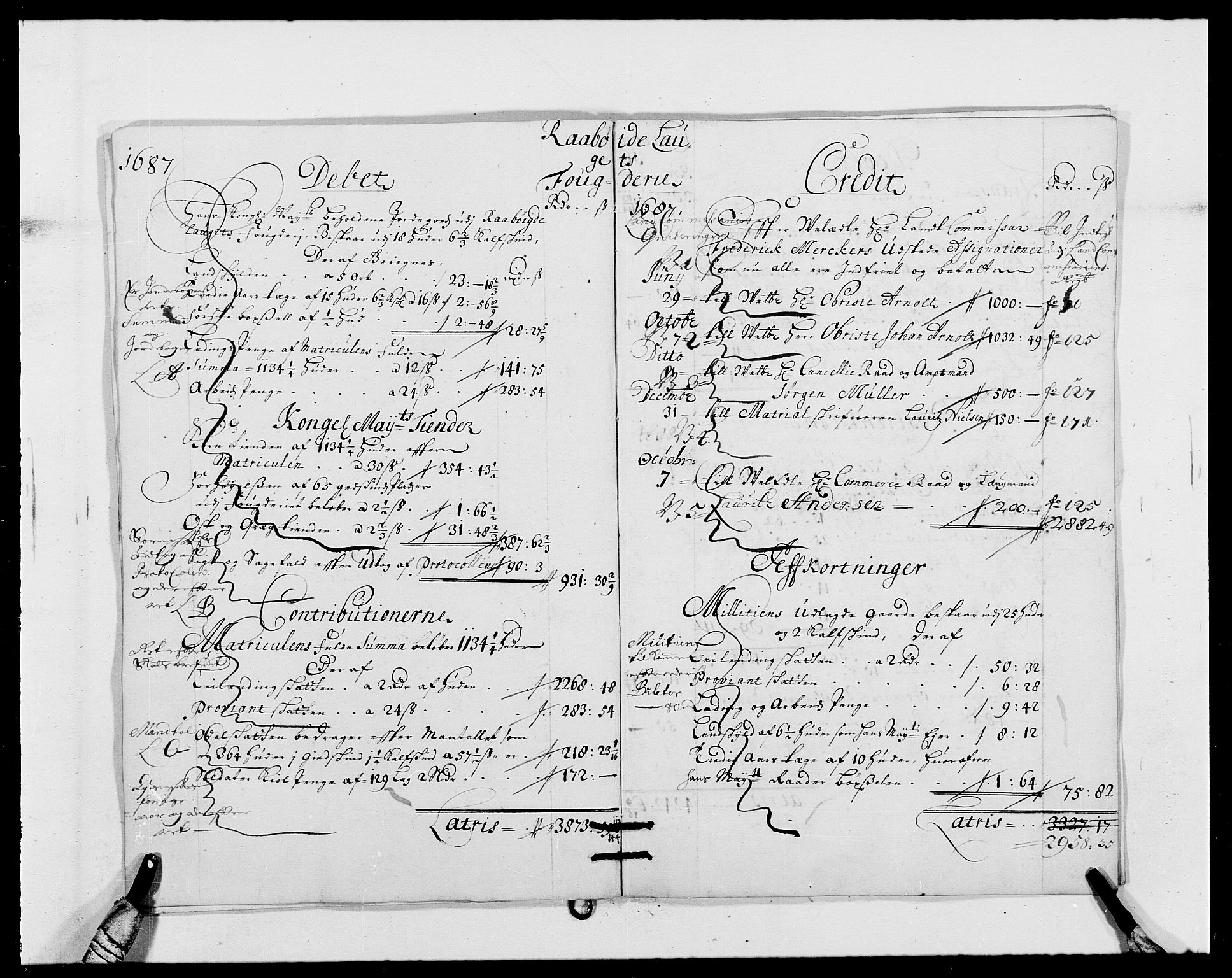 Rentekammeret inntil 1814, Reviderte regnskaper, Fogderegnskap, RA/EA-4092/R40/L2440: Fogderegnskap Råbyggelag, 1686-1687, p. 113