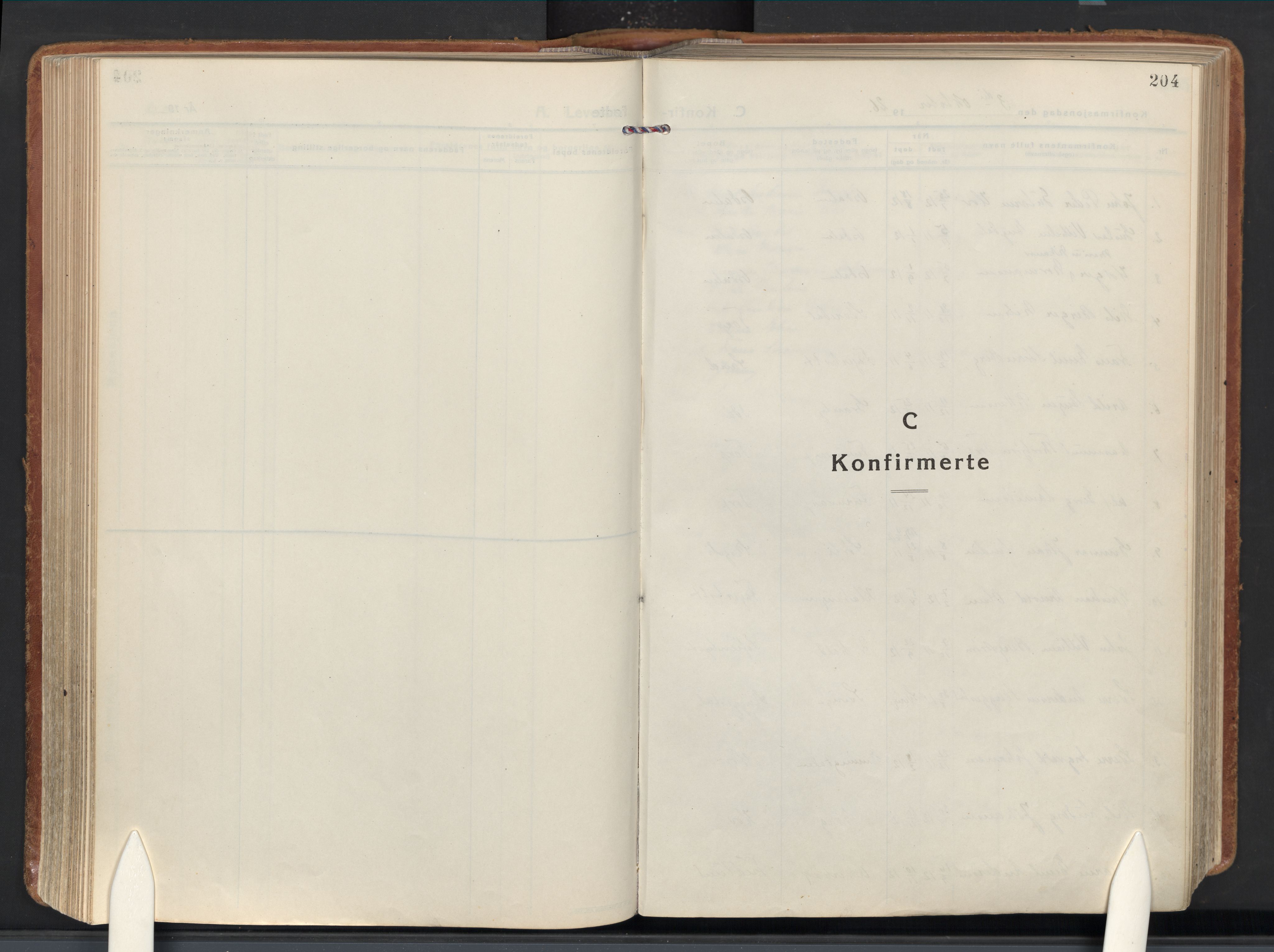 Idd prestekontor Kirkebøker, SAO/A-10911/F/Fc/L0008: Parish register (official) no. III 8, 1926-1953, p. 204