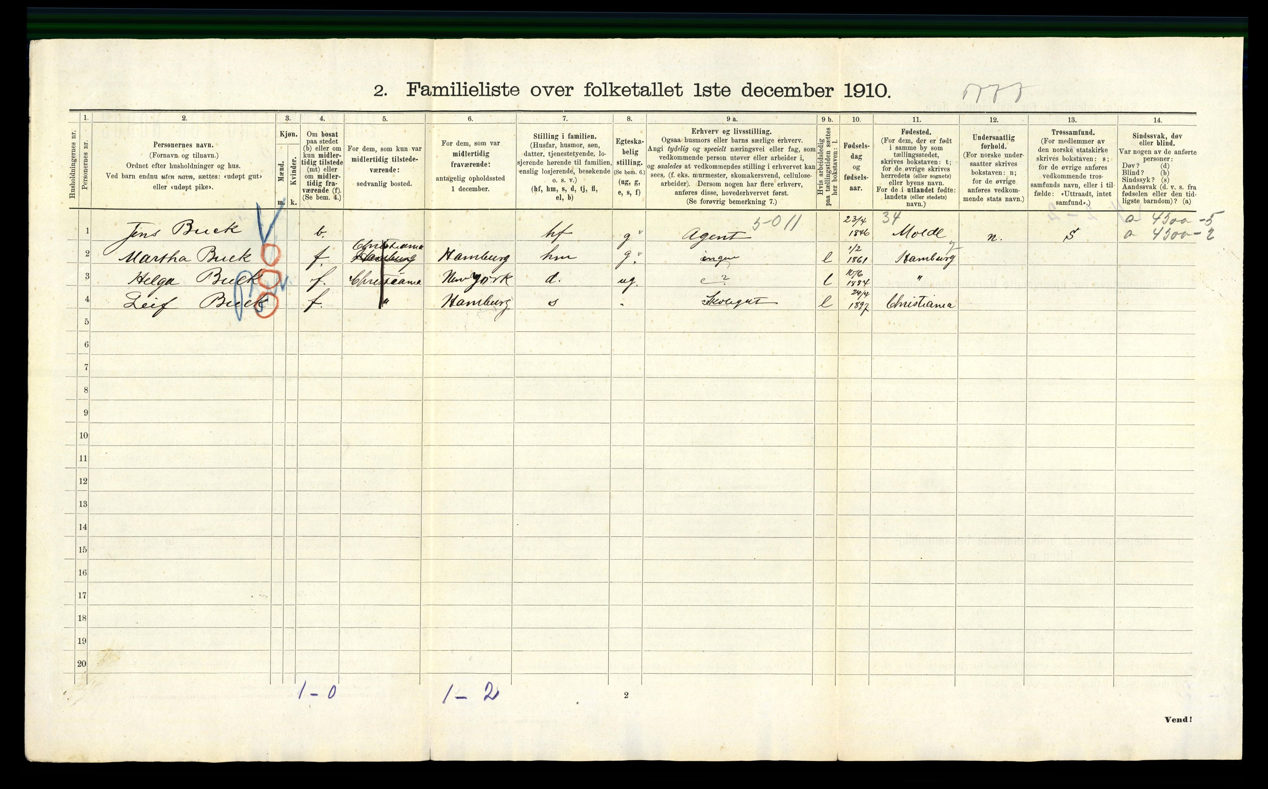 RA, 1910 census for Kristiania, 1910, p. 45742