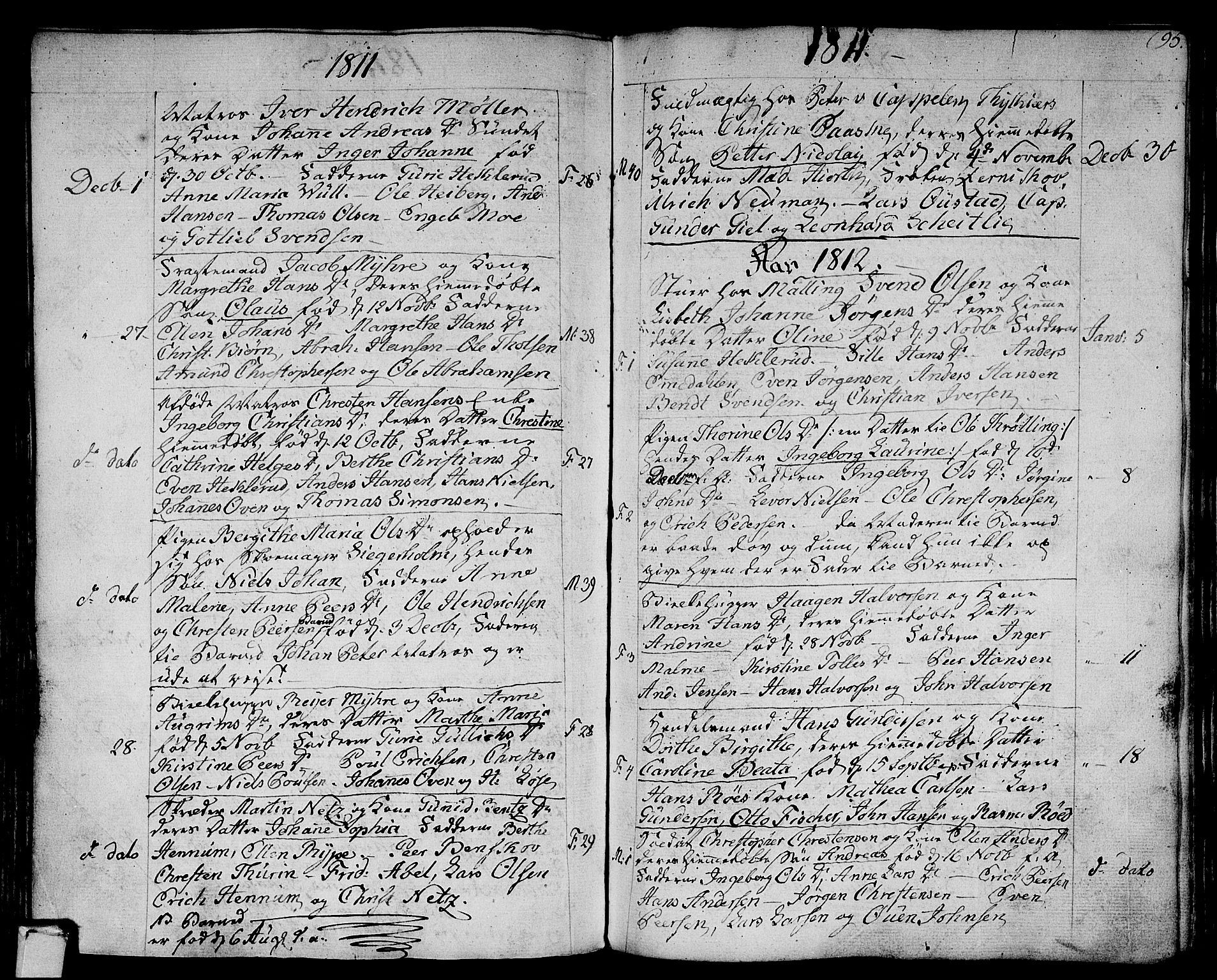Strømsø kirkebøker, SAKO/A-246/F/Fa/L0010: Parish register (official) no. I 10, 1792-1822, p. 95
