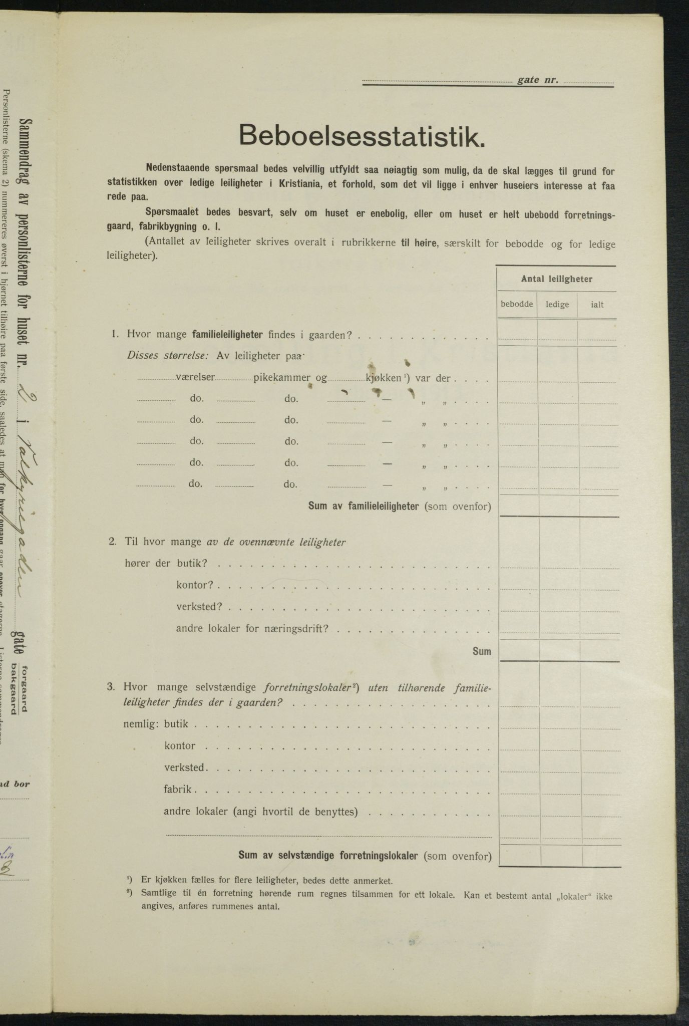 OBA, Municipal Census 1913 for Kristiania, 1913, p. 121519