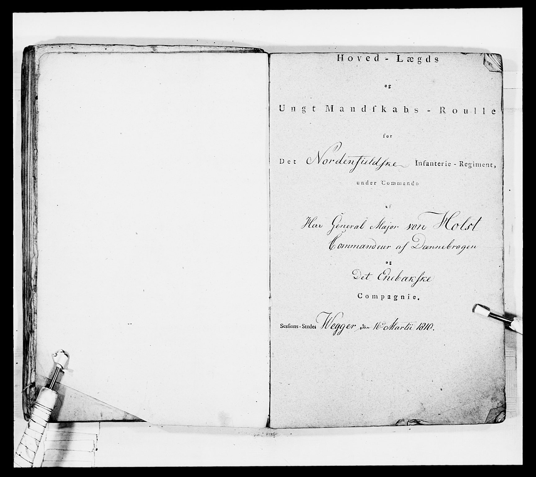Generalitets- og kommissariatskollegiet, Det kongelige norske kommissariatskollegium, RA/EA-5420/E/Eh/L0034: Nordafjelske gevorbne infanteriregiment, 1810, p. 334