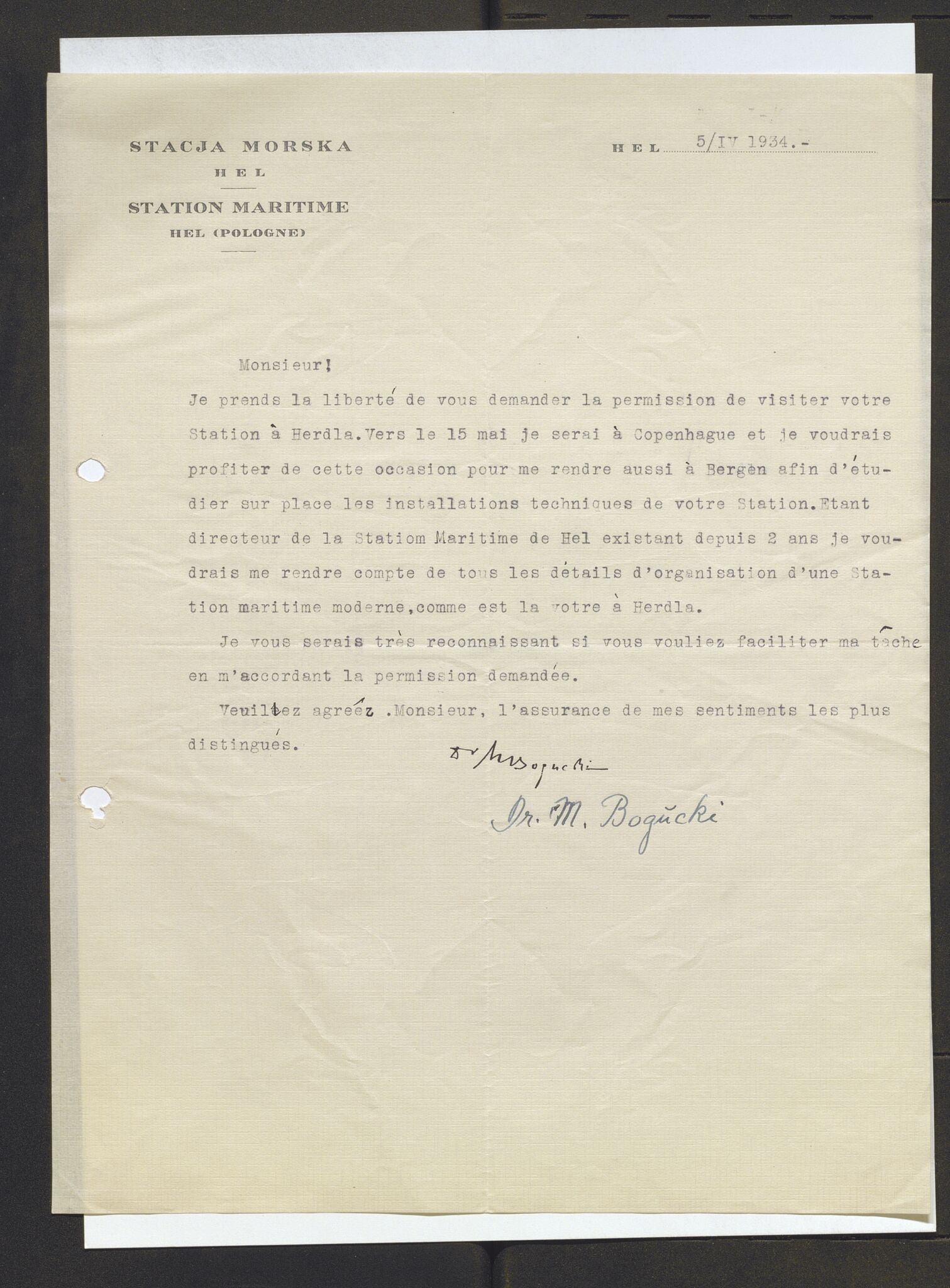 Bergens Museum, AV/SAB-A-17301/13/D/L0002: Korrespondanse , 1928-1940, p. 352