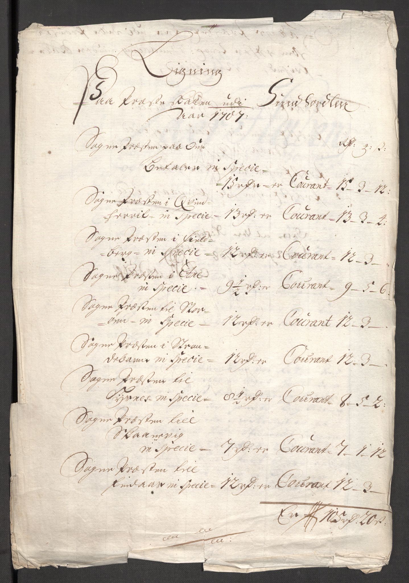 Rentekammeret inntil 1814, Reviderte regnskaper, Fogderegnskap, RA/EA-4092/R48/L2984: Fogderegnskap Sunnhordland og Hardanger, 1706-1707, p. 389