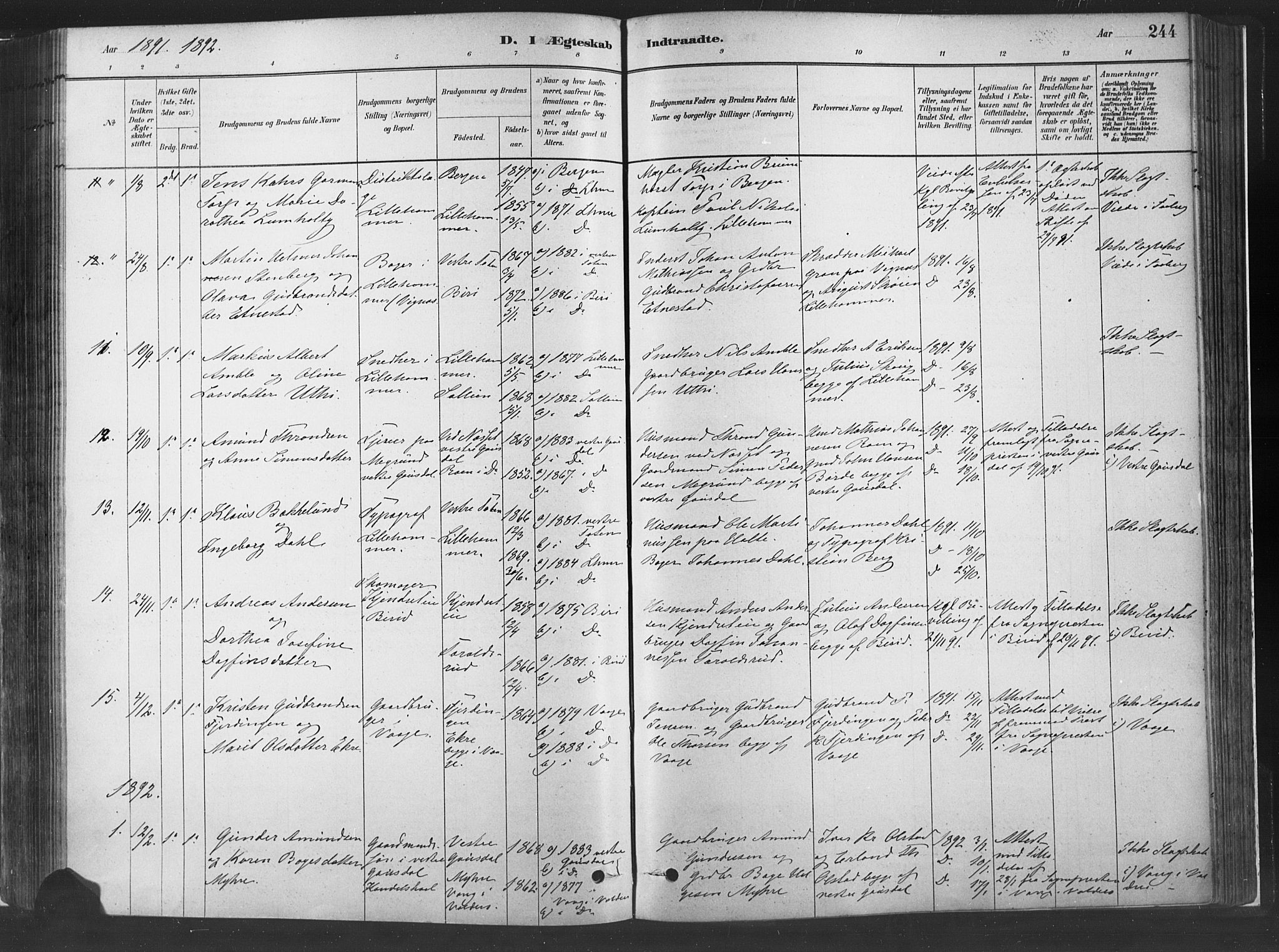Fåberg prestekontor, SAH/PREST-086/H/Ha/Haa/L0010: Parish register (official) no. 10, 1879-1900, p. 244