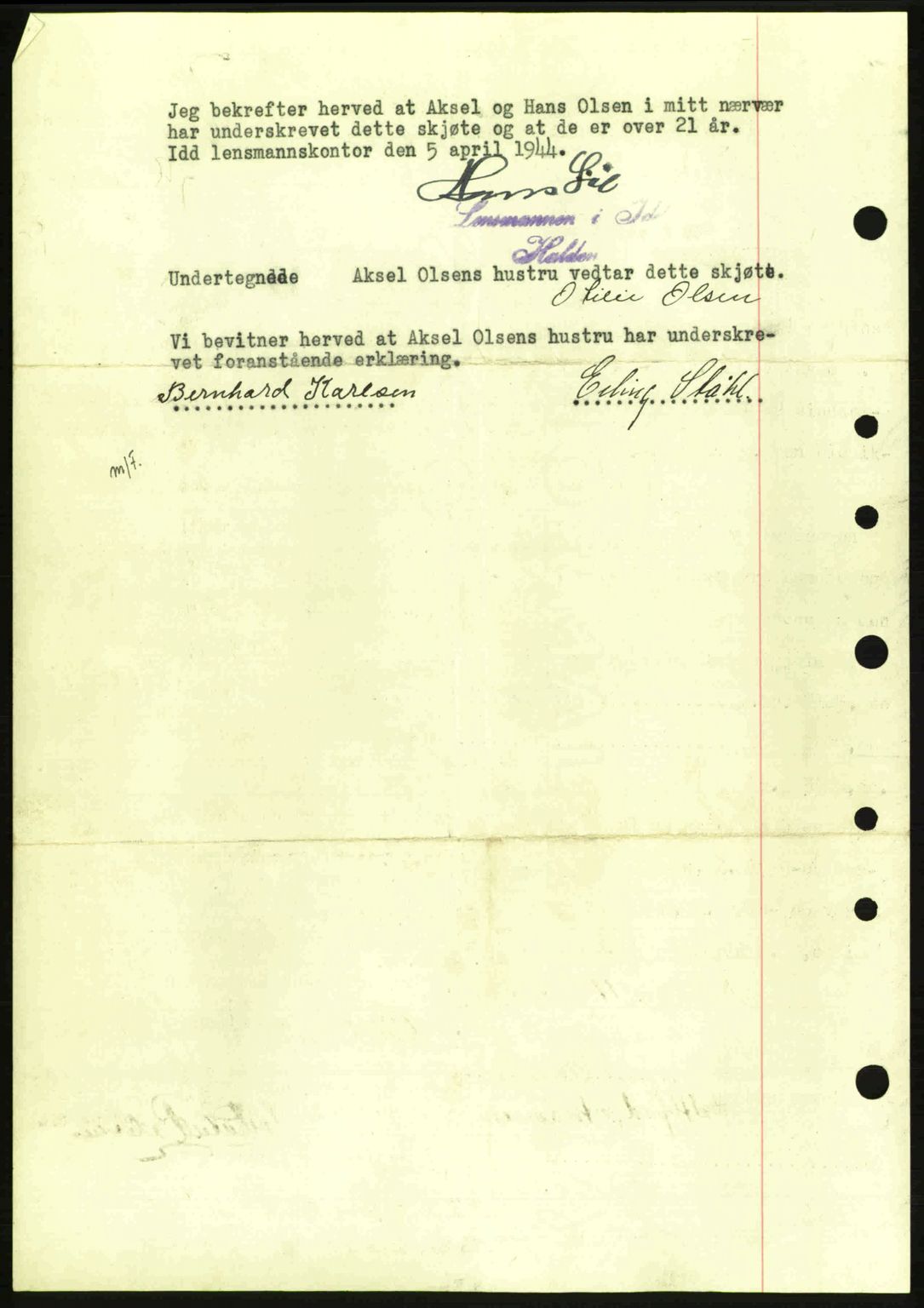 Idd og Marker sorenskriveri, AV/SAO-A-10283/G/Gb/Gbb/L0006: Mortgage book no. A6, 1943-1944, Diary no: : 342/1944