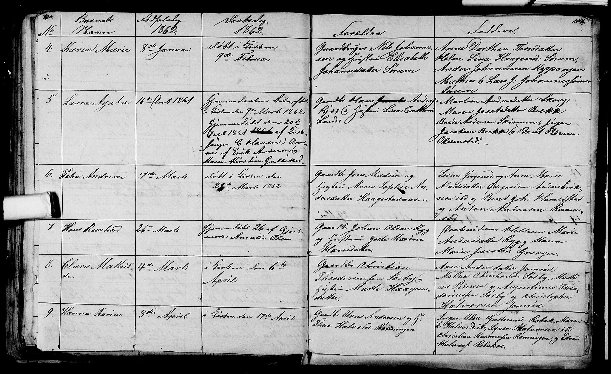 Våle kirkebøker, AV/SAKO-A-334/G/Ga/L0002: Parish register (copy) no. I 2, 1851-1863, p. 100-101