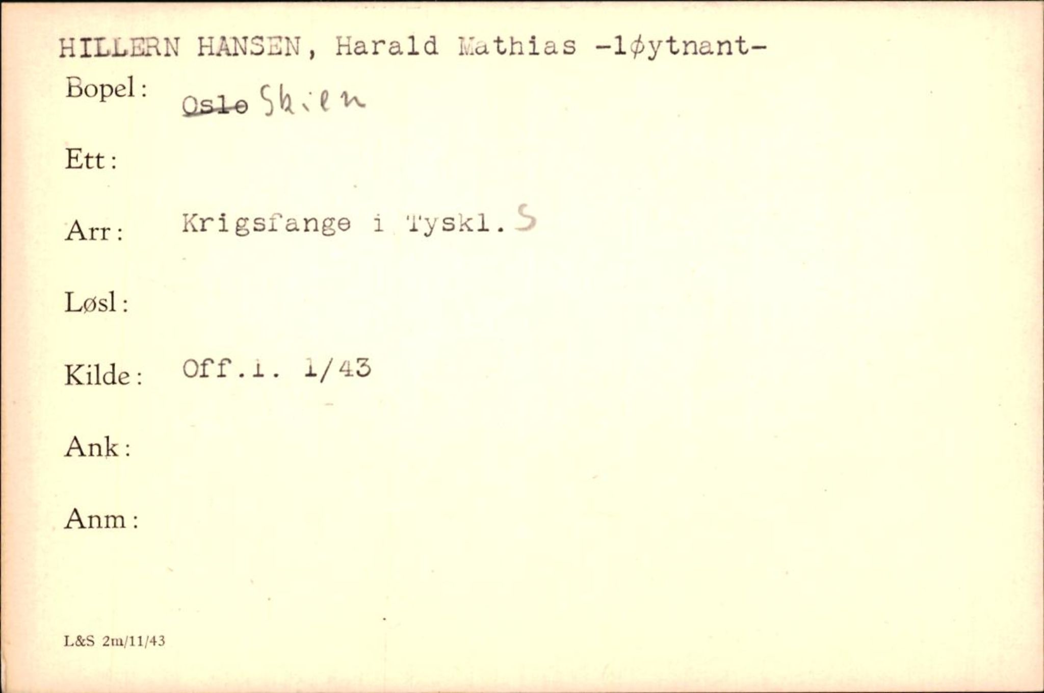 Forsvaret, Forsvarets krigshistoriske avdeling, AV/RA-RAFA-2017/Y/Yf/L0200: II-C-11-2102  -  Norske krigsfanger i Tyskland, 1940-1945, p. 439