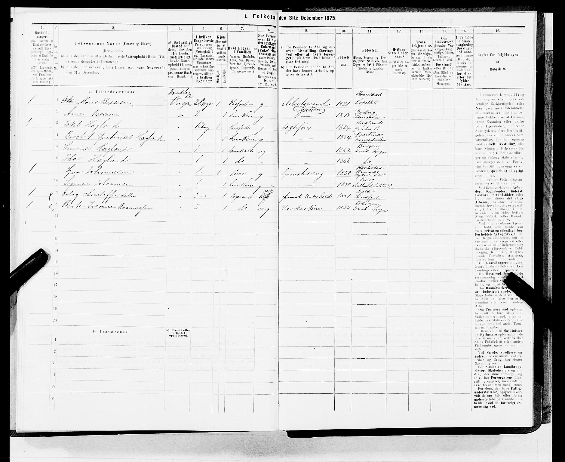 SAB, 1875 census for 1301 Bergen, 1875, p. 2237