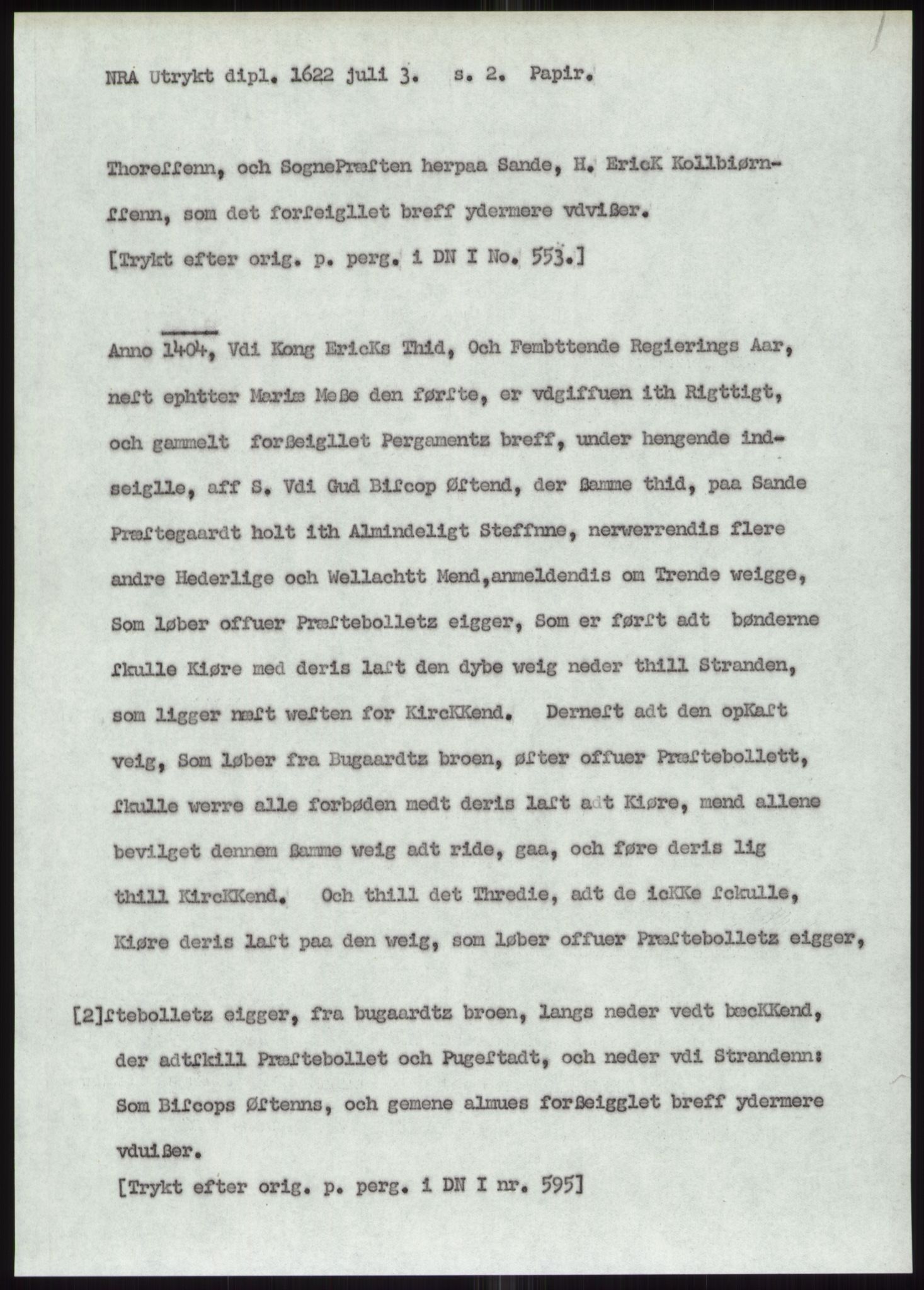 Samlinger til kildeutgivelse, Diplomavskriftsamlingen, AV/RA-EA-4053/H/Ha, p. 2362