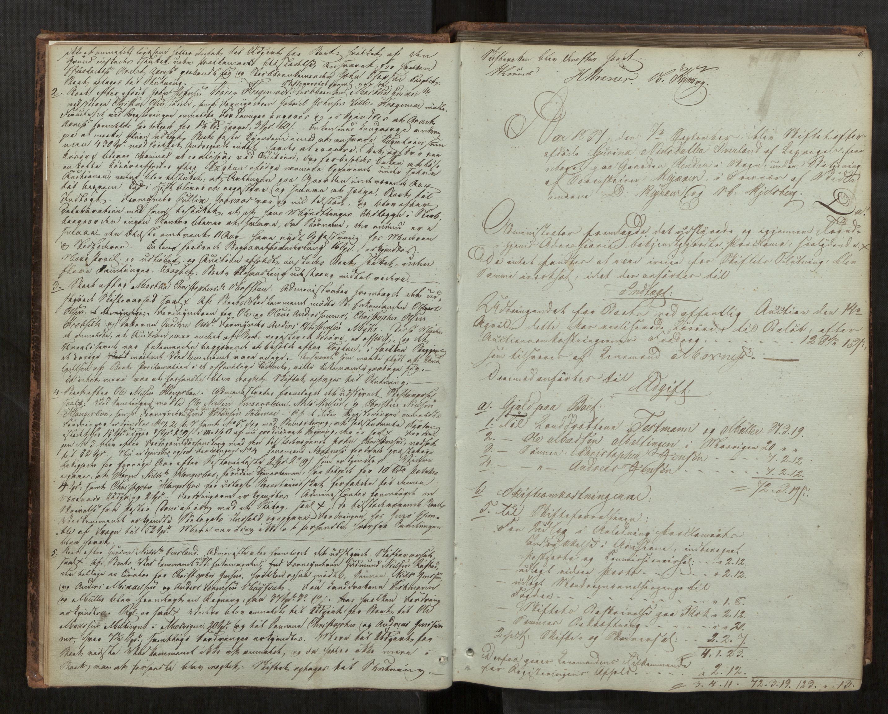 Stjør- og Verdal sorenskriveri, AV/SAT-A-4167/1/3/3A/L0033: Skifteprotokoll 28, 1836-1853, p. 6