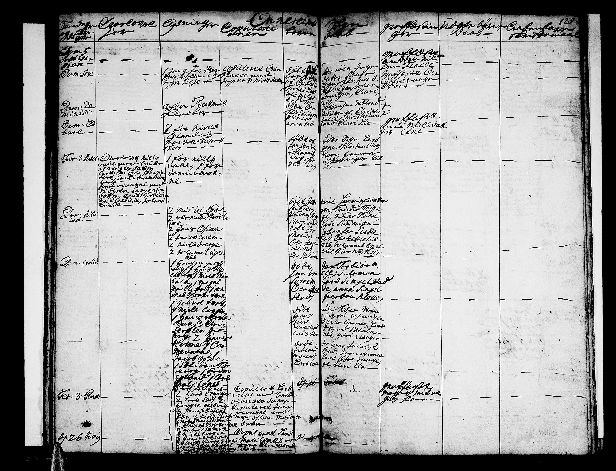 Tysnes sokneprestembete, SAB/A-78601/H/Haa: Parish register (official) no. A 2 /3, 1732-1739, p. 128