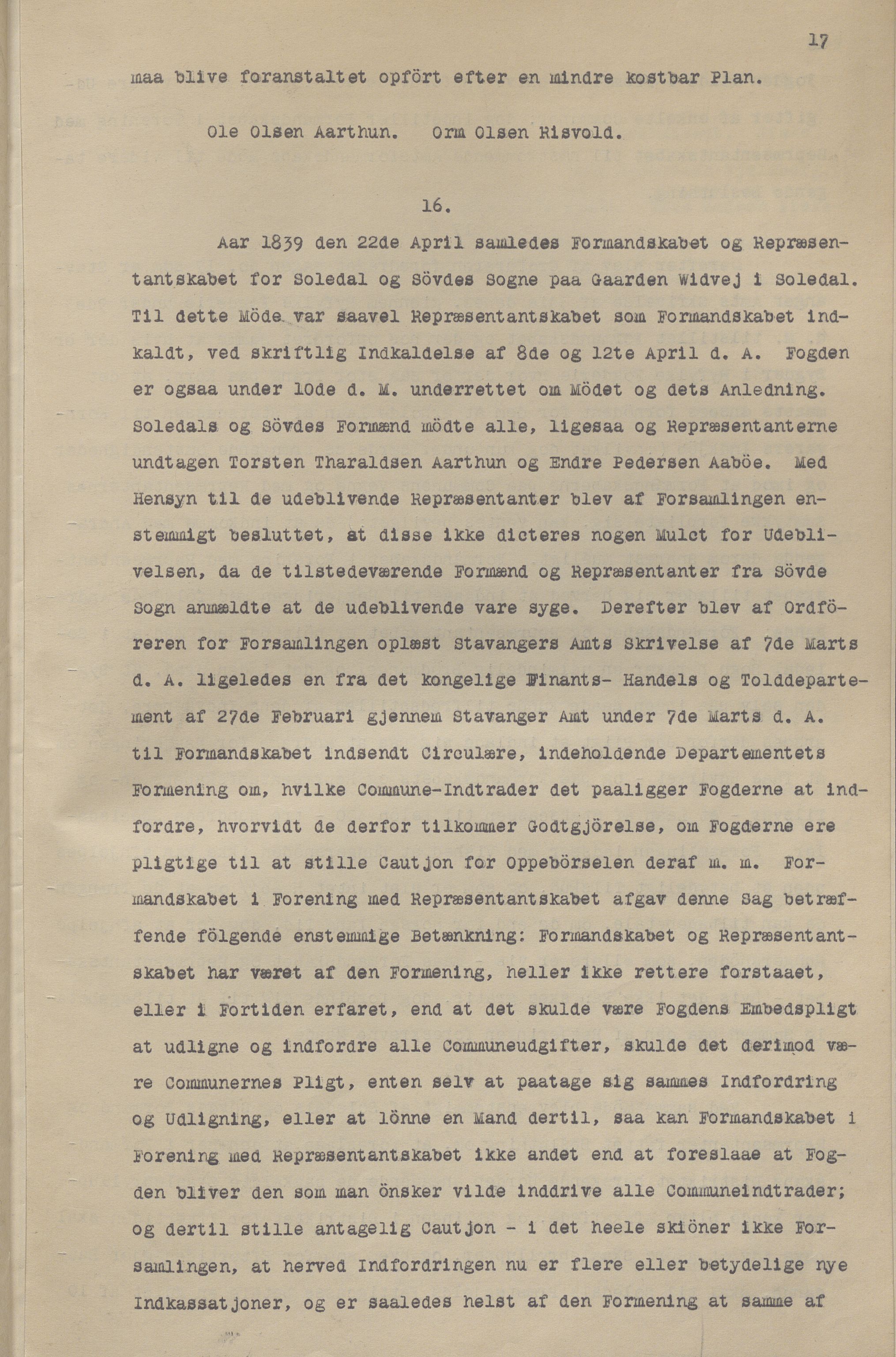 Sauda kommune - Formannskapet/sentraladministrasjonen, IKAR/K-100597/A/Aa/L0001: Møtebok, 1838-1888, p. 17