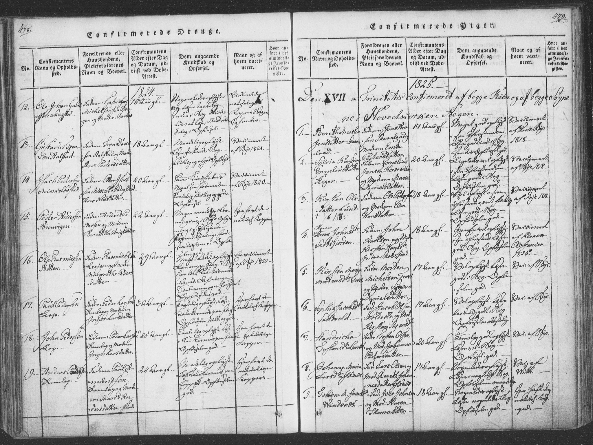 Ministerialprotokoller, klokkerbøker og fødselsregistre - Nordland, SAT/A-1459/855/L0798: Parish register (official) no. 855A06, 1821-1835, p. 478-479