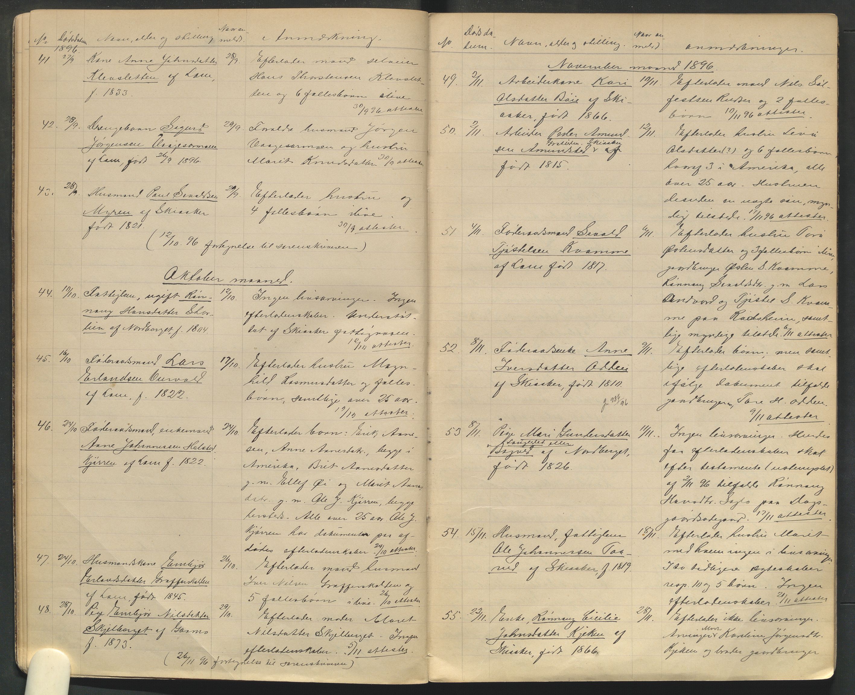 Lom lensmannskontor, AV/SAH-PGL-006/H/Ha/Haa/L0001/0002: Dødsfallsprotokoller / Dødsfallsprotokoll, 1894-1904