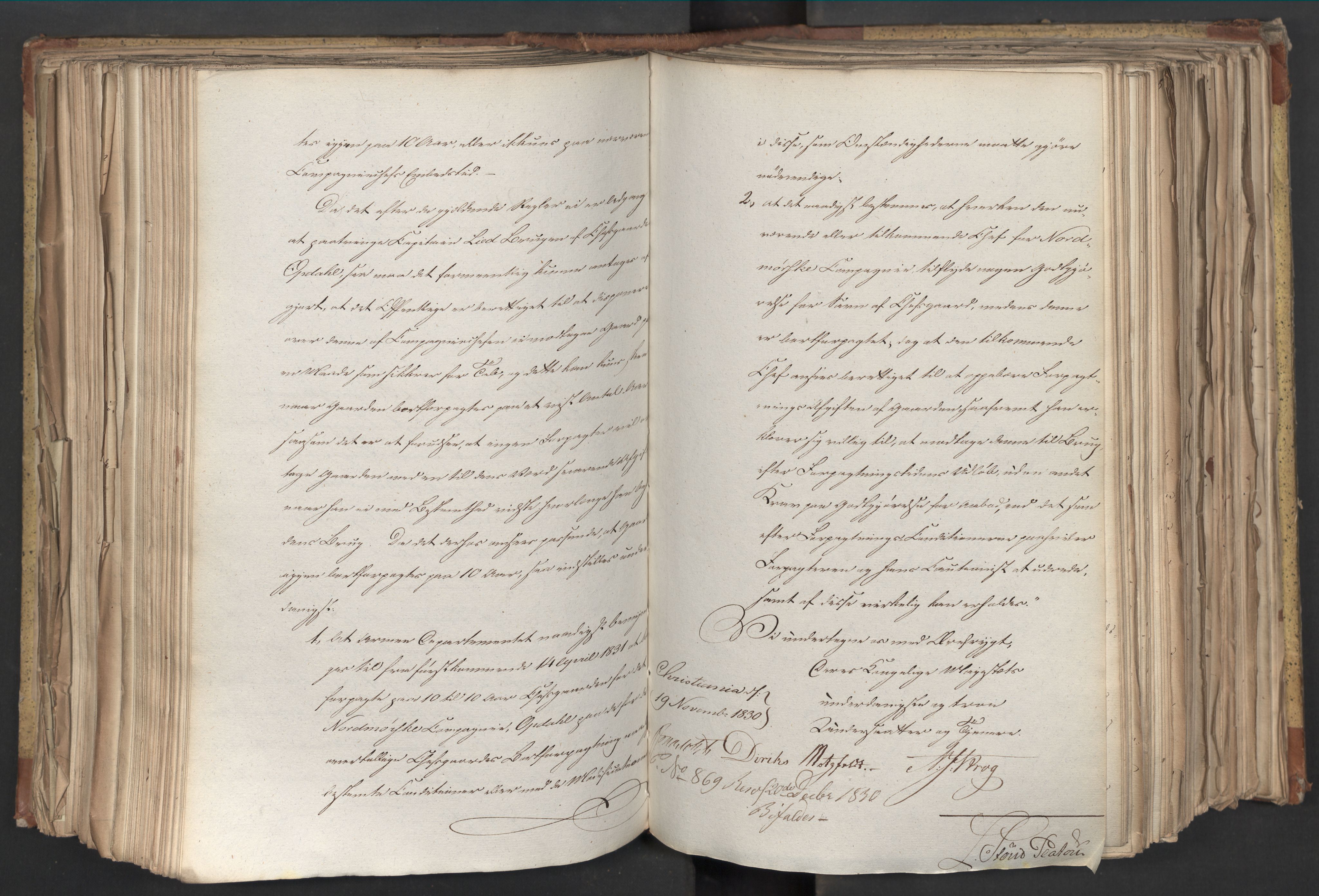 Statsrådsavdelingen i Stockholm, AV/RA-S-1003/D/Da/L0068: Regjeringsinnstillinger nr. 660-876, 1830, p. 349