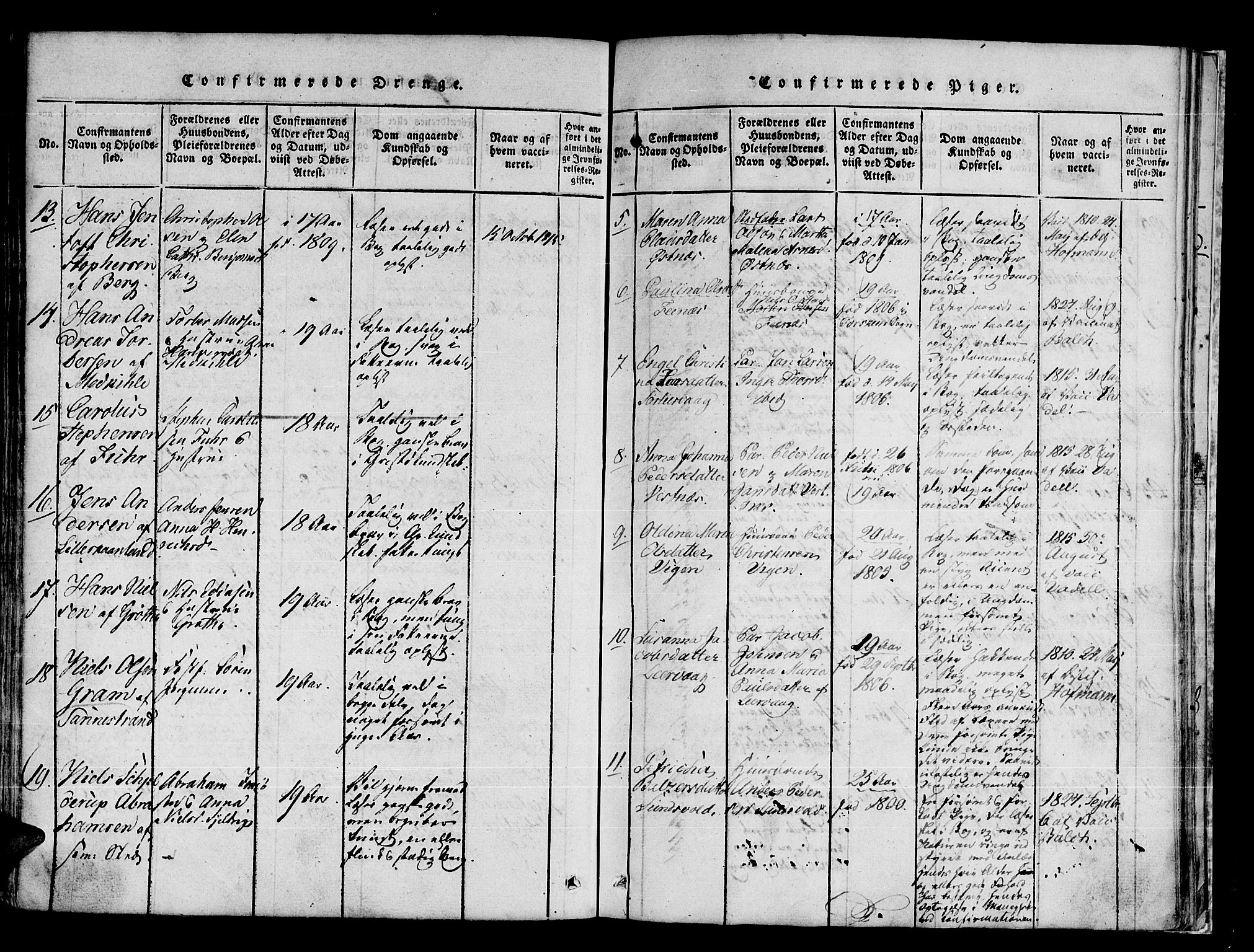 Trondenes sokneprestkontor, AV/SATØ-S-1319/H/Ha/L0006kirke: Parish register (official) no. 6, 1821-1827