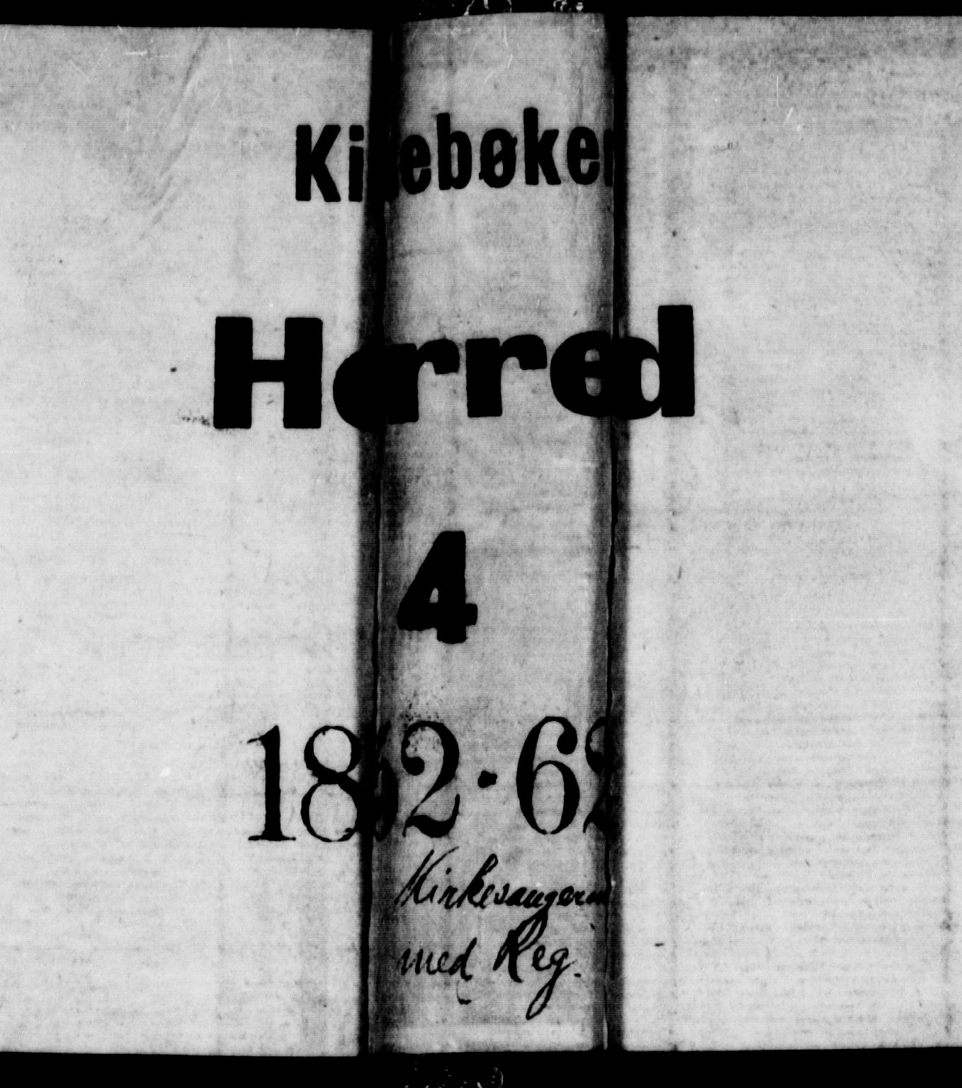 Herad sokneprestkontor, AV/SAK-1111-0018/F/Fb/Fba/L0002: Parish register (copy) no. B 2, 1852-1862