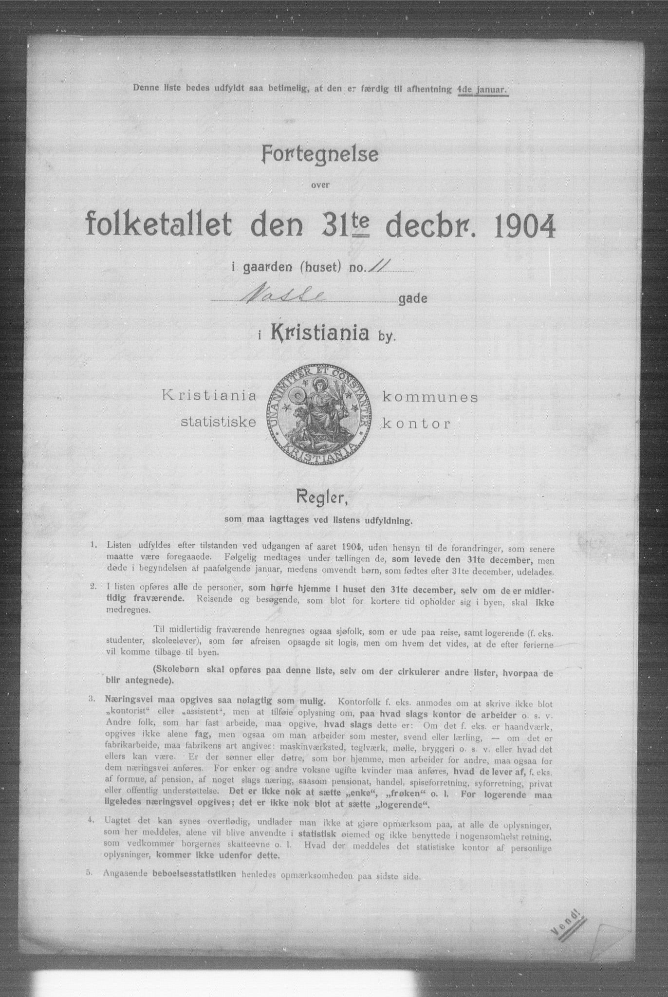 OBA, Municipal Census 1904 for Kristiania, 1904, p. 23510