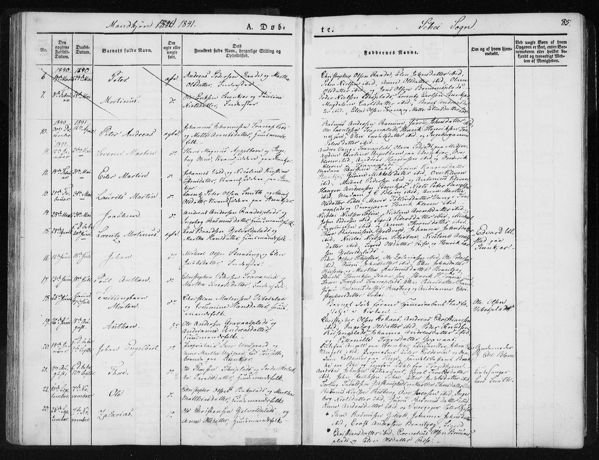 Ministerialprotokoller, klokkerbøker og fødselsregistre - Nord-Trøndelag, SAT/A-1458/735/L0339: Parish register (official) no. 735A06 /2, 1836-1848, p. 85