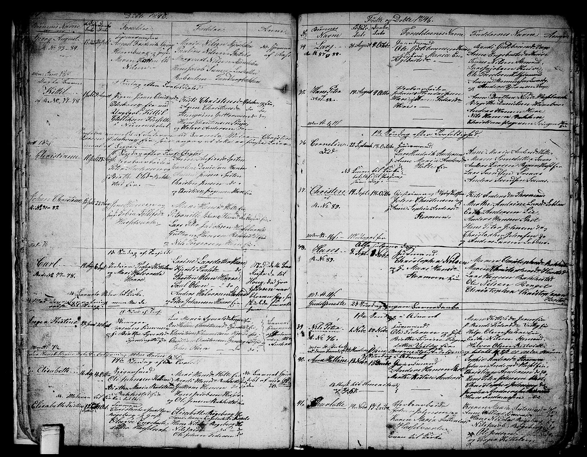 Eiker kirkebøker, SAKO/A-4/G/Gb/L0001: Parish register (copy) no. II 1, 1844-1864, p. 14-15
