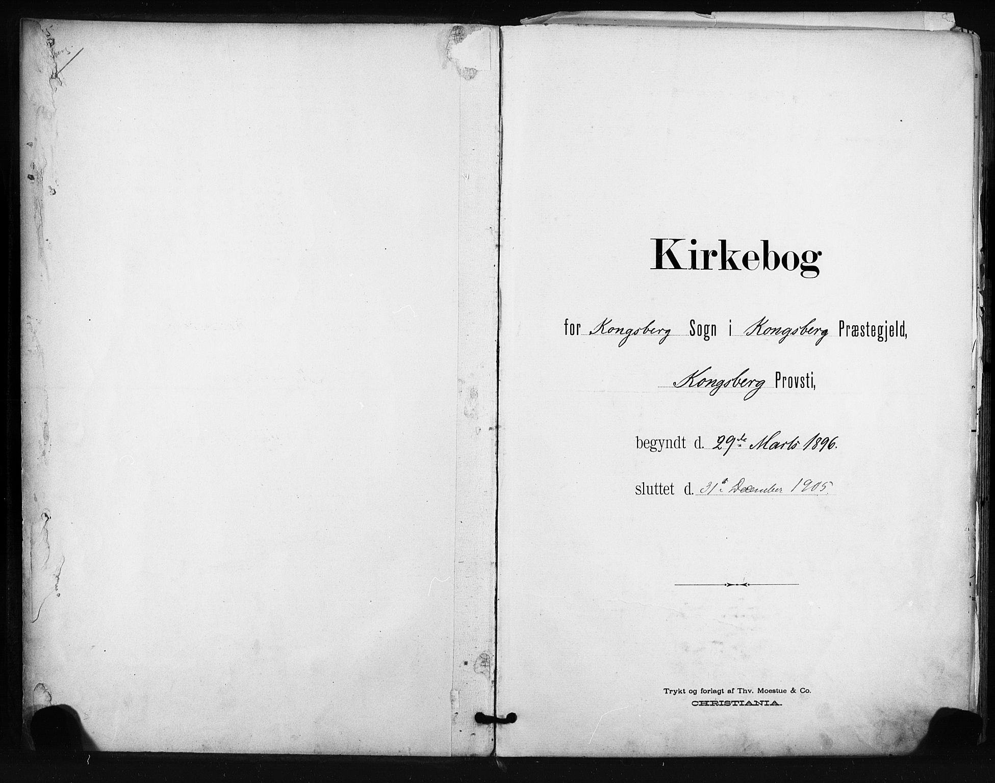 Kongsberg kirkebøker, SAKO/A-22/F/Fb/L0003: Parish register (official) no. II 3, 1896-1905