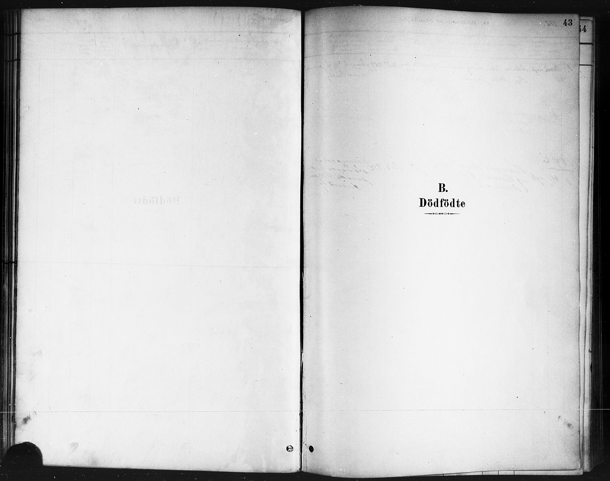 Ås prestekontor Kirkebøker, SAO/A-10894/F/Fb/L0001: Parish register (official) no. II 1, 1881-1895, p. 43