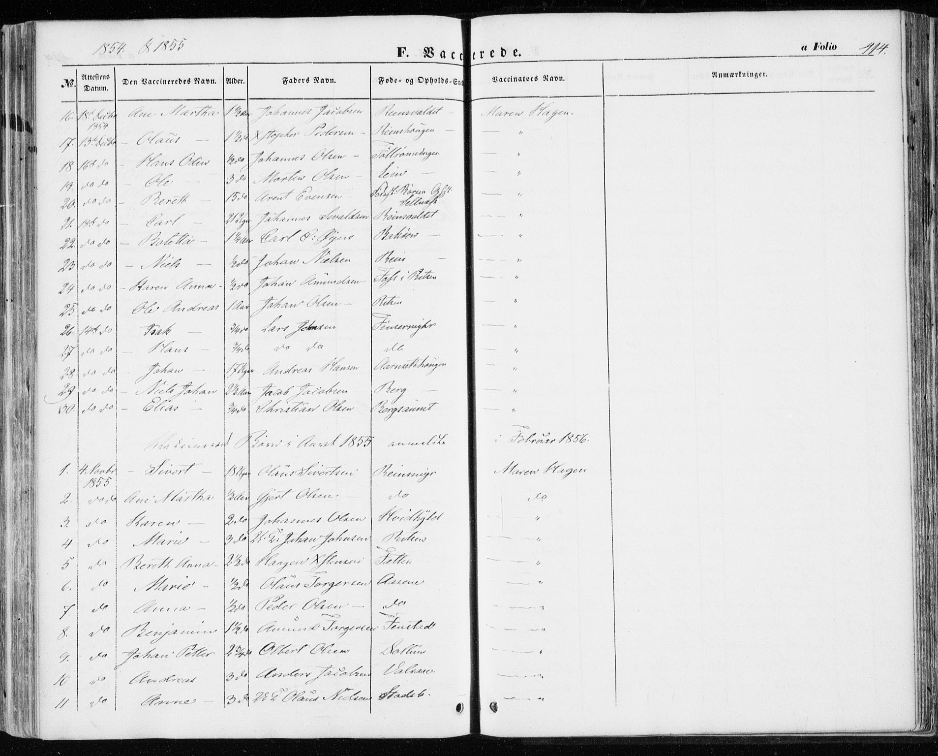 Ministerialprotokoller, klokkerbøker og fødselsregistre - Sør-Trøndelag, SAT/A-1456/646/L0611: Parish register (official) no. 646A09, 1848-1857, p. 414