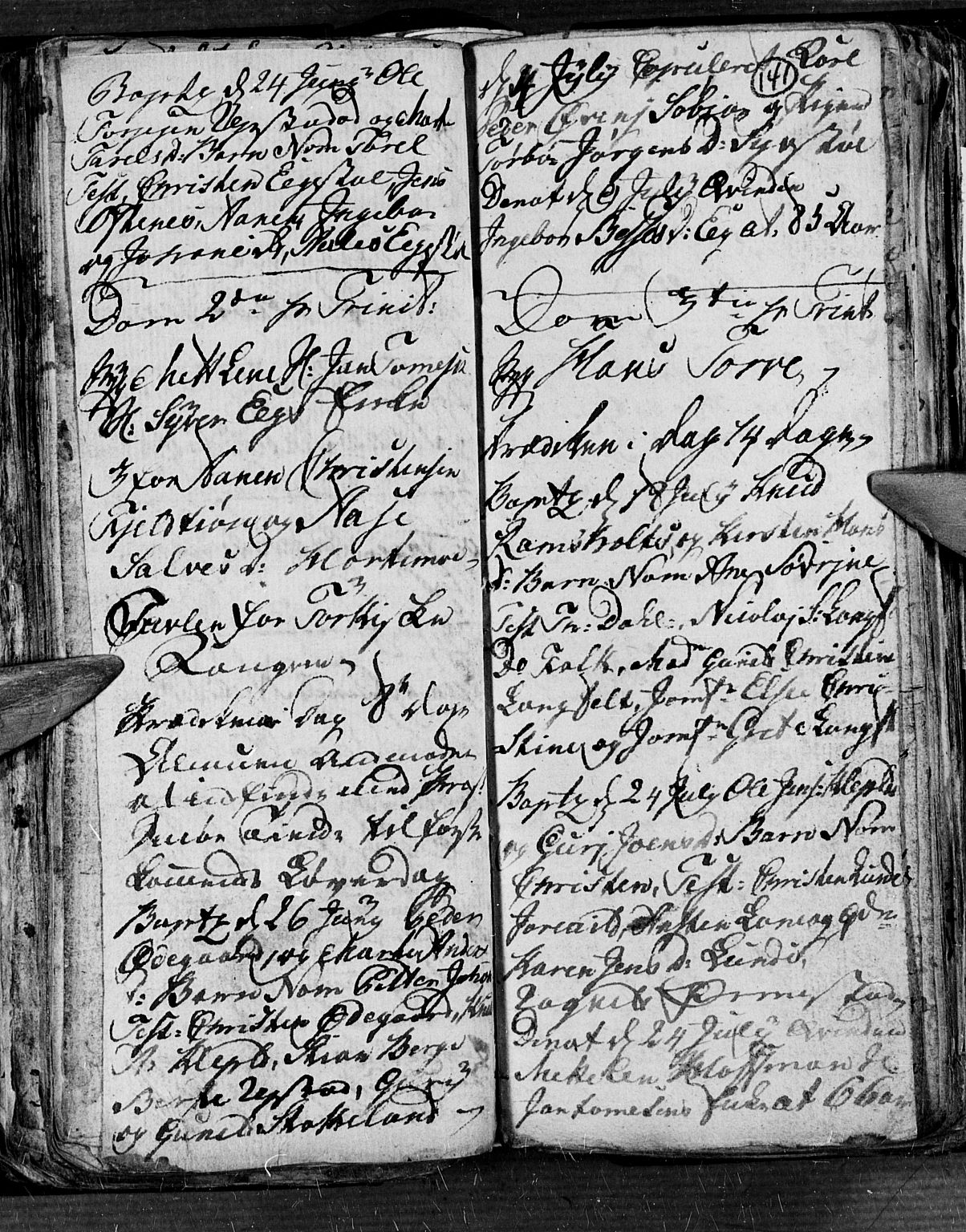 Søgne sokneprestkontor, AV/SAK-1111-0037/F/Fb/Fbb/L0001: Parish register (copy) no. B 1, 1779-1802, p. 141