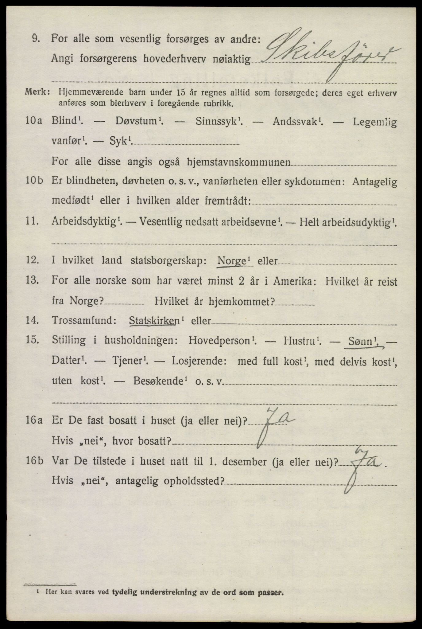 SAKO, 1920 census for Tjøme, 1920, p. 3456