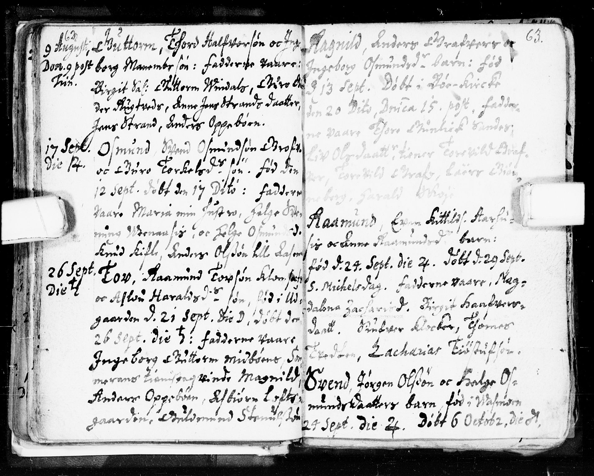Seljord kirkebøker, SAKO/A-20/F/Fa/L0002: Parish register (official) no. I 2, 1689-1713, p. 62-63