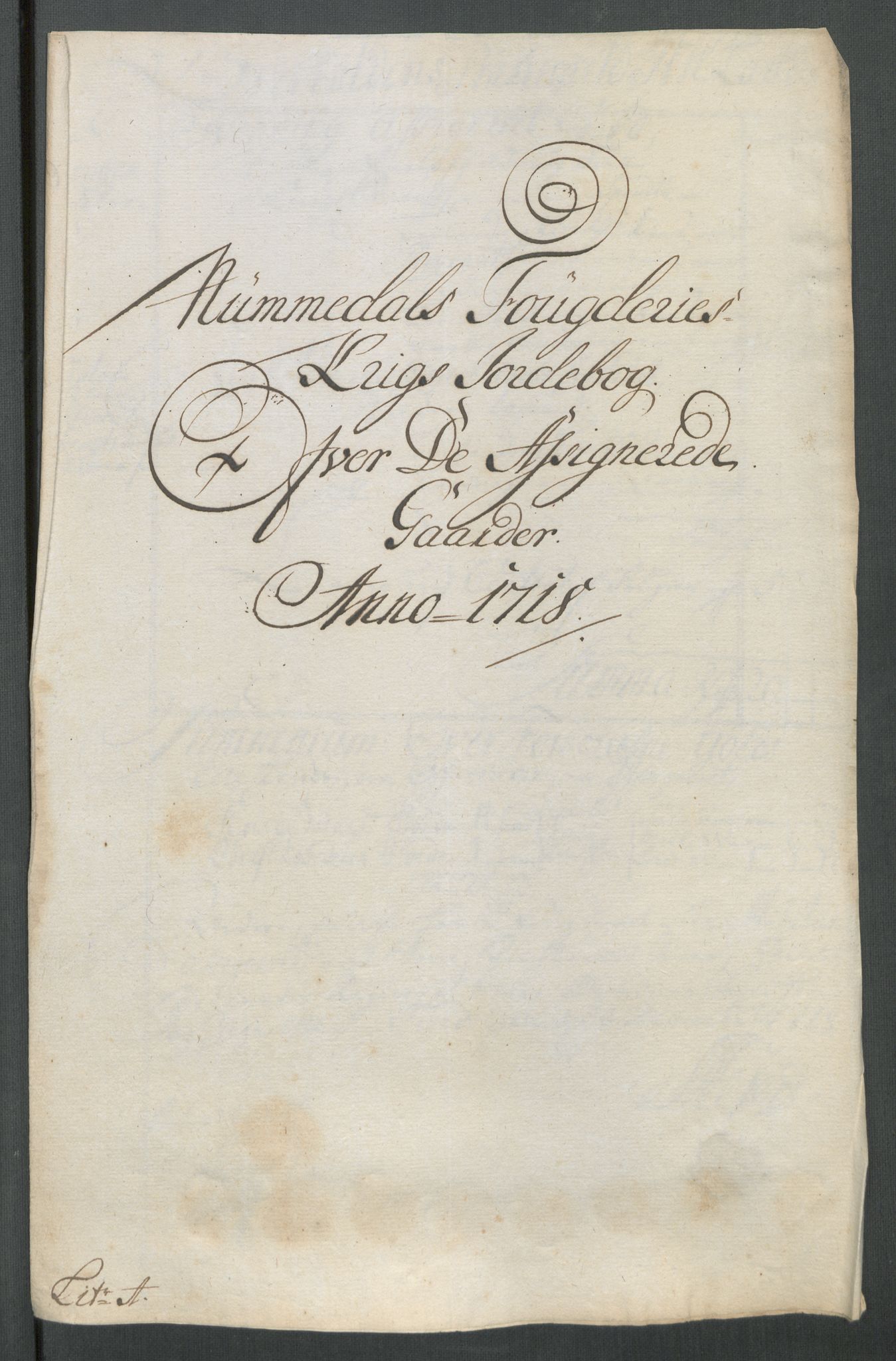 Rentekammeret inntil 1814, Reviderte regnskaper, Fogderegnskap, AV/RA-EA-4092/R64/L4439: Fogderegnskap Namdal, 1718, p. 190