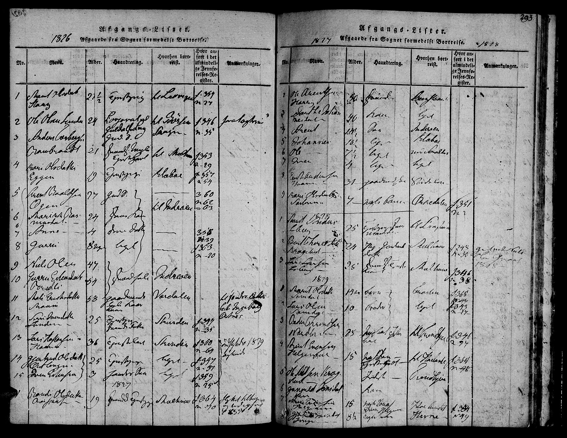 Ministerialprotokoller, klokkerbøker og fødselsregistre - Sør-Trøndelag, SAT/A-1456/692/L1102: Parish register (official) no. 692A02, 1816-1842, p. 293