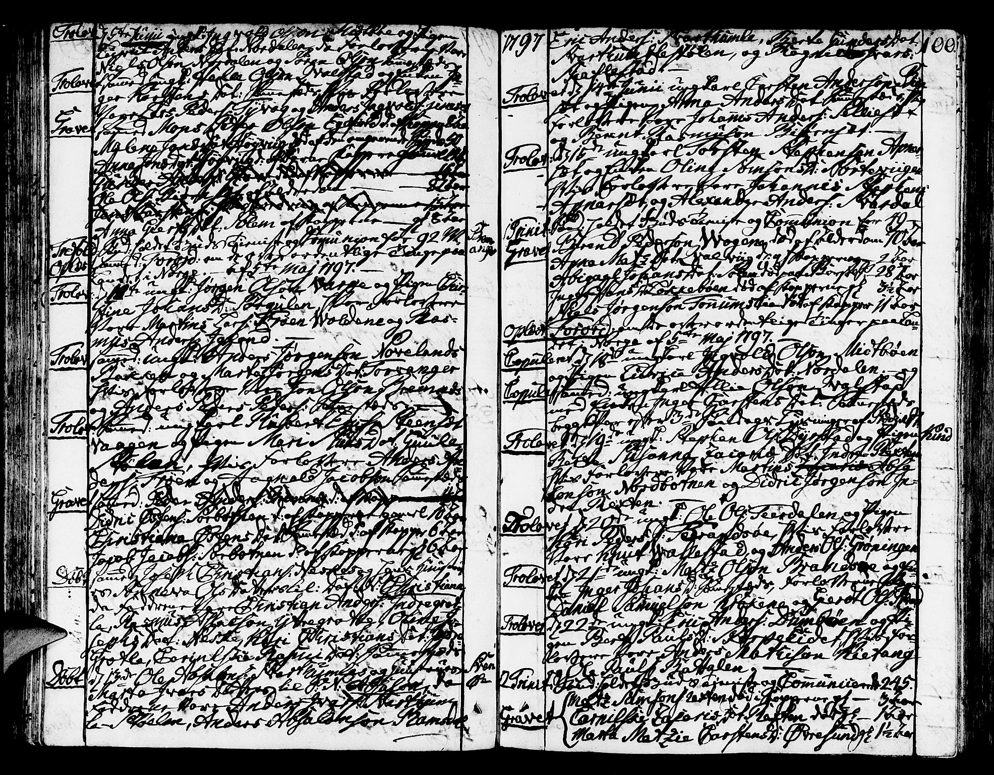 Kinn sokneprestembete, AV/SAB-A-80801/H/Haa/Haaa/L0003: Parish register (official) no. A 3, 1785-1821, p. 100