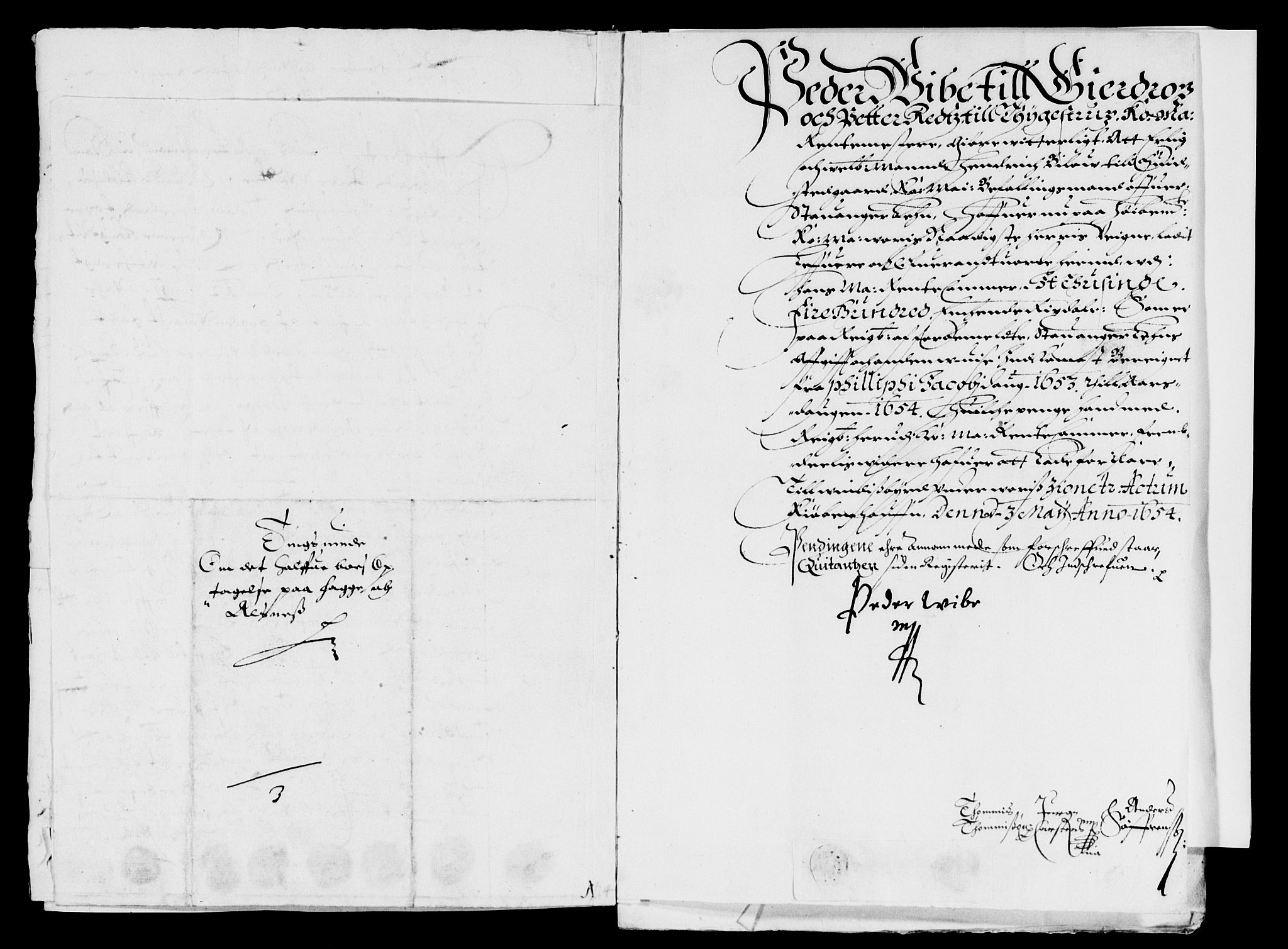 Rentekammeret inntil 1814, Reviderte regnskaper, Lensregnskaper, AV/RA-EA-5023/R/Rb/Rbs/L0035: Stavanger len, 1648-1655