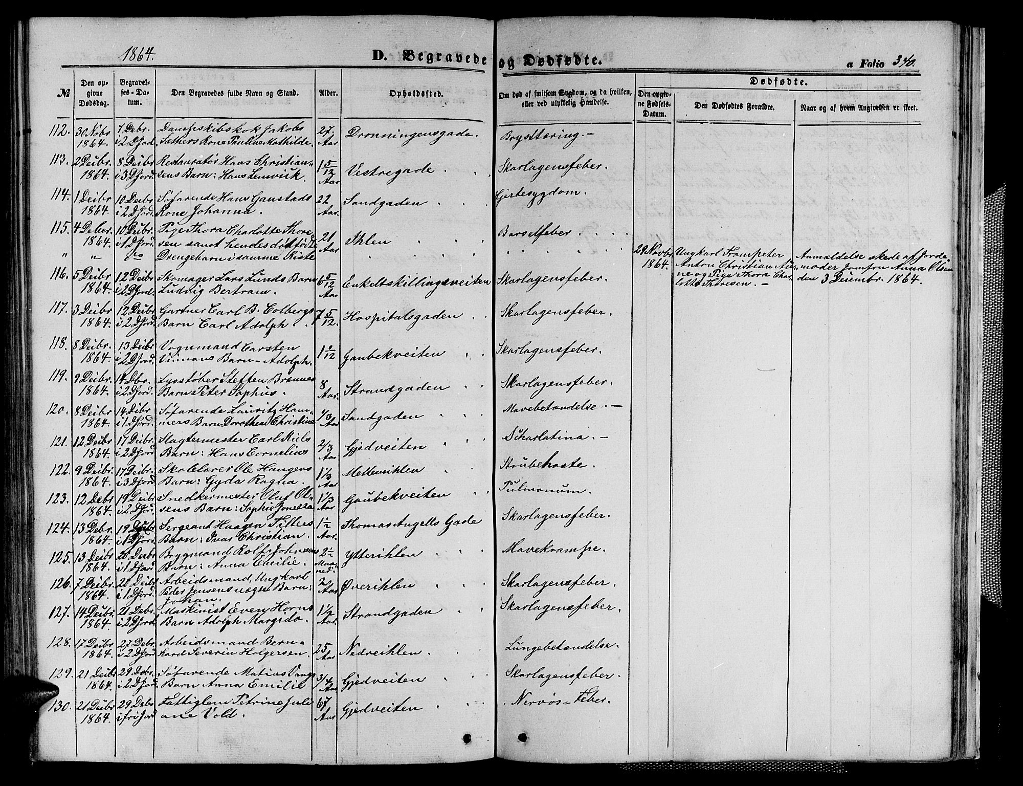 Ministerialprotokoller, klokkerbøker og fødselsregistre - Sør-Trøndelag, SAT/A-1456/602/L0139: Parish register (copy) no. 602C07, 1859-1864, p. 340
