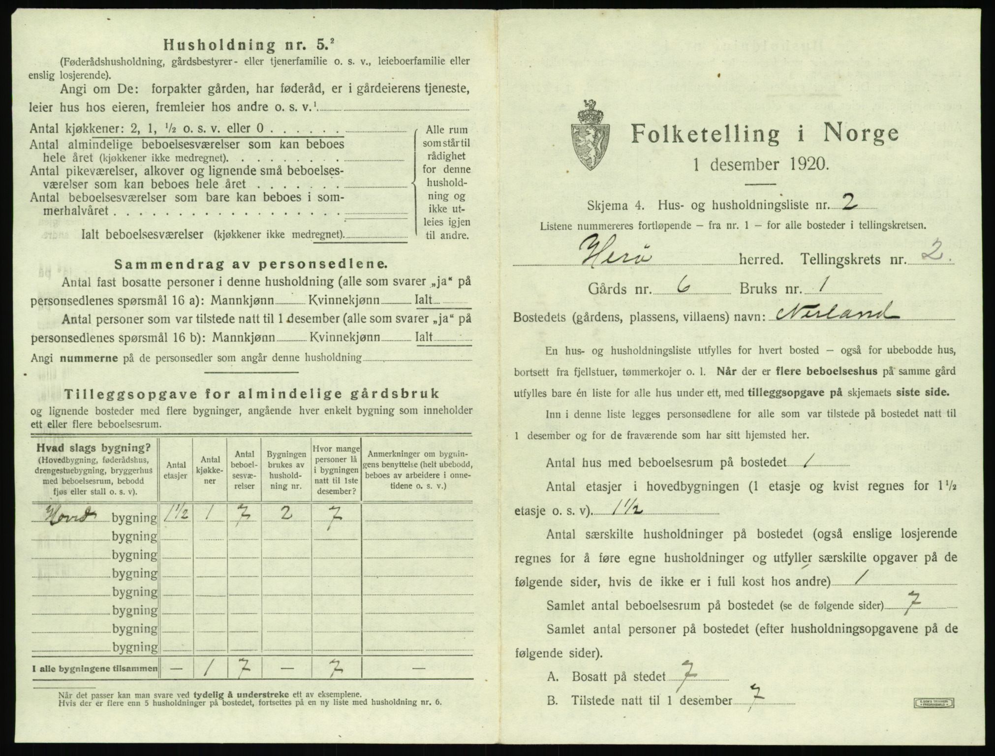 SAT, 1920 census for Herøy (MR), 1920, p. 147