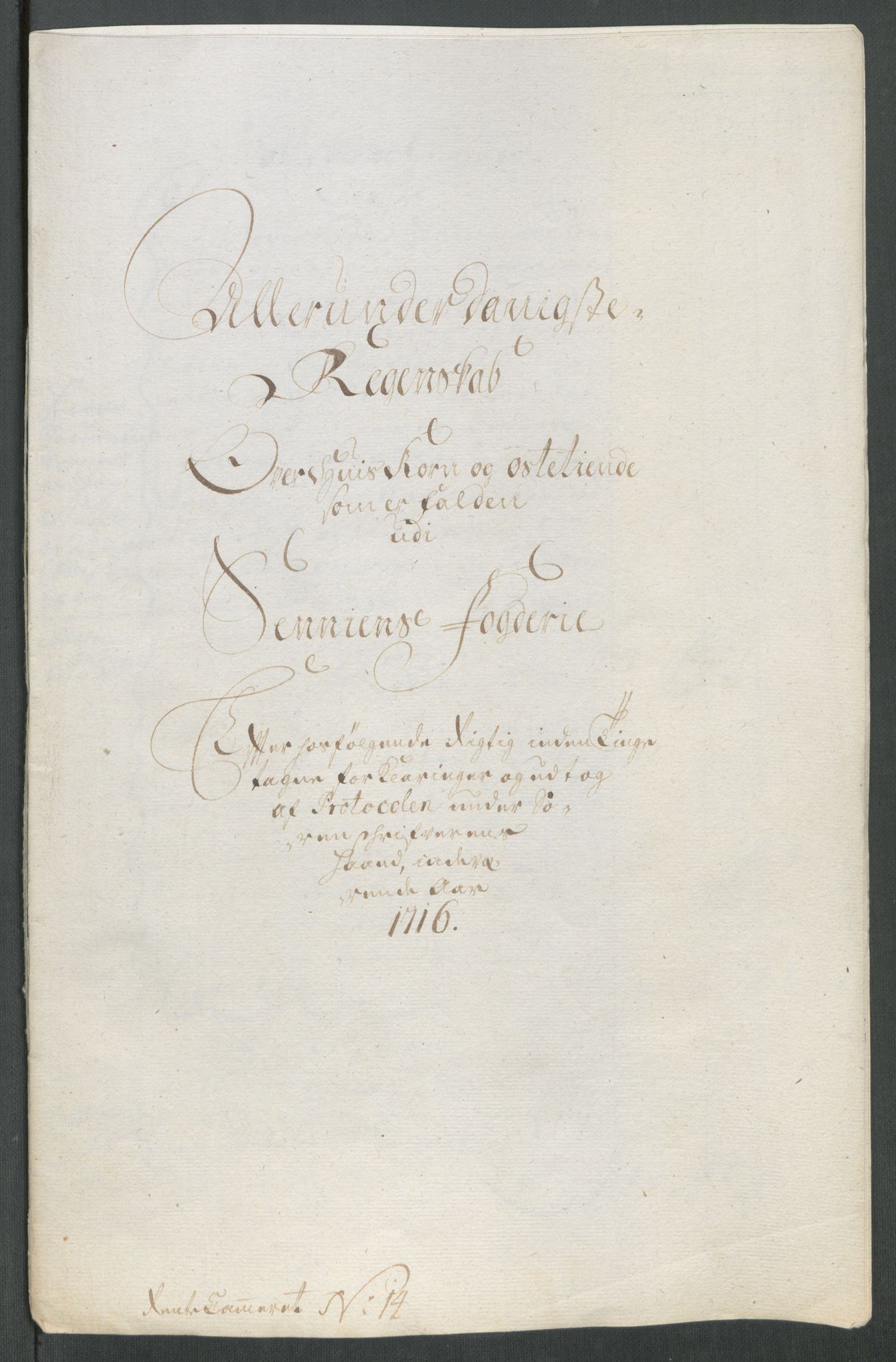 Rentekammeret inntil 1814, Reviderte regnskaper, Fogderegnskap, RA/EA-4092/R68/L4762: Fogderegnskap Senja og Troms, 1716, p. 210