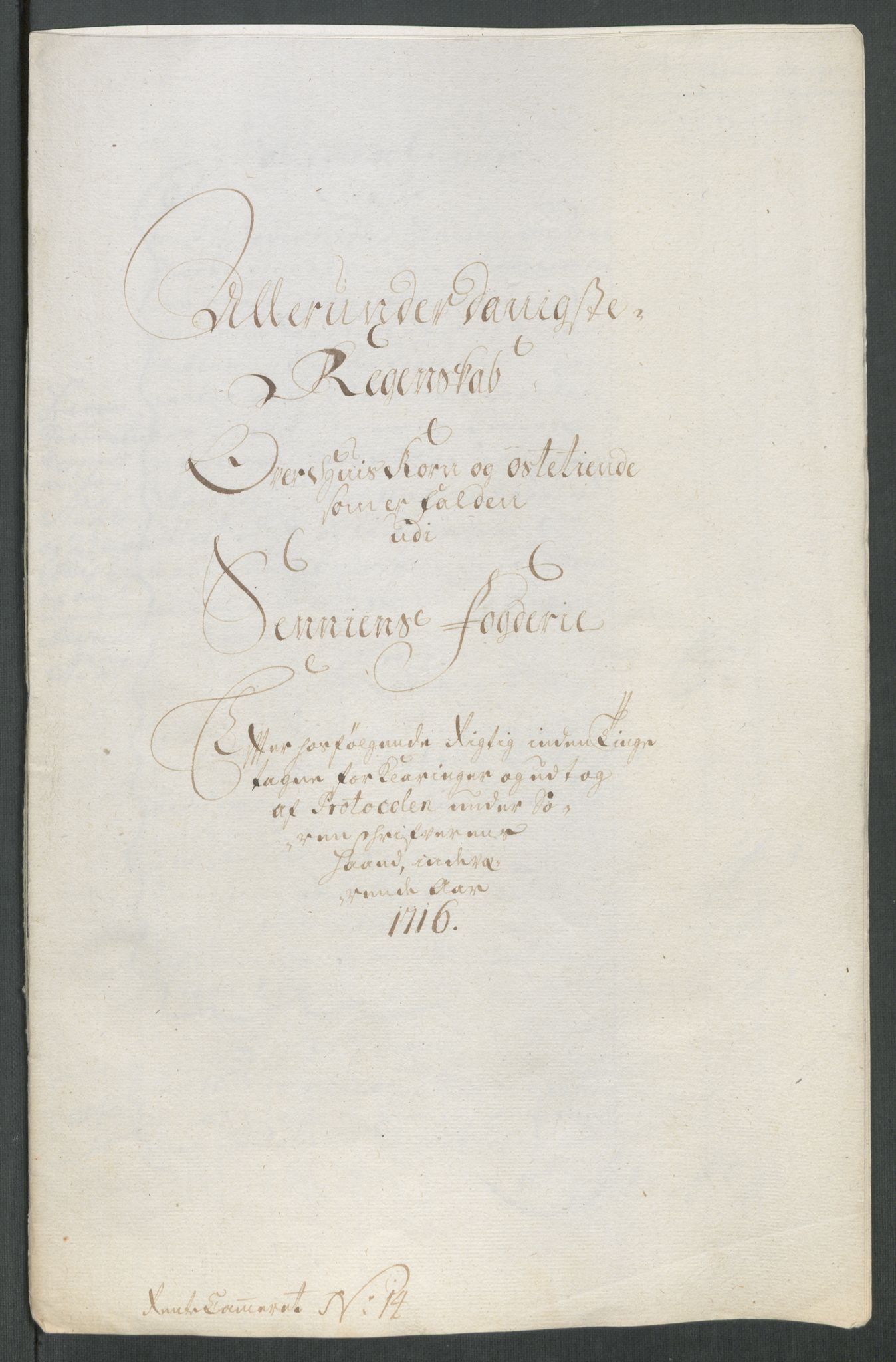 Rentekammeret inntil 1814, Reviderte regnskaper, Fogderegnskap, AV/RA-EA-4092/R68/L4762: Fogderegnskap Senja og Troms, 1716, p. 210