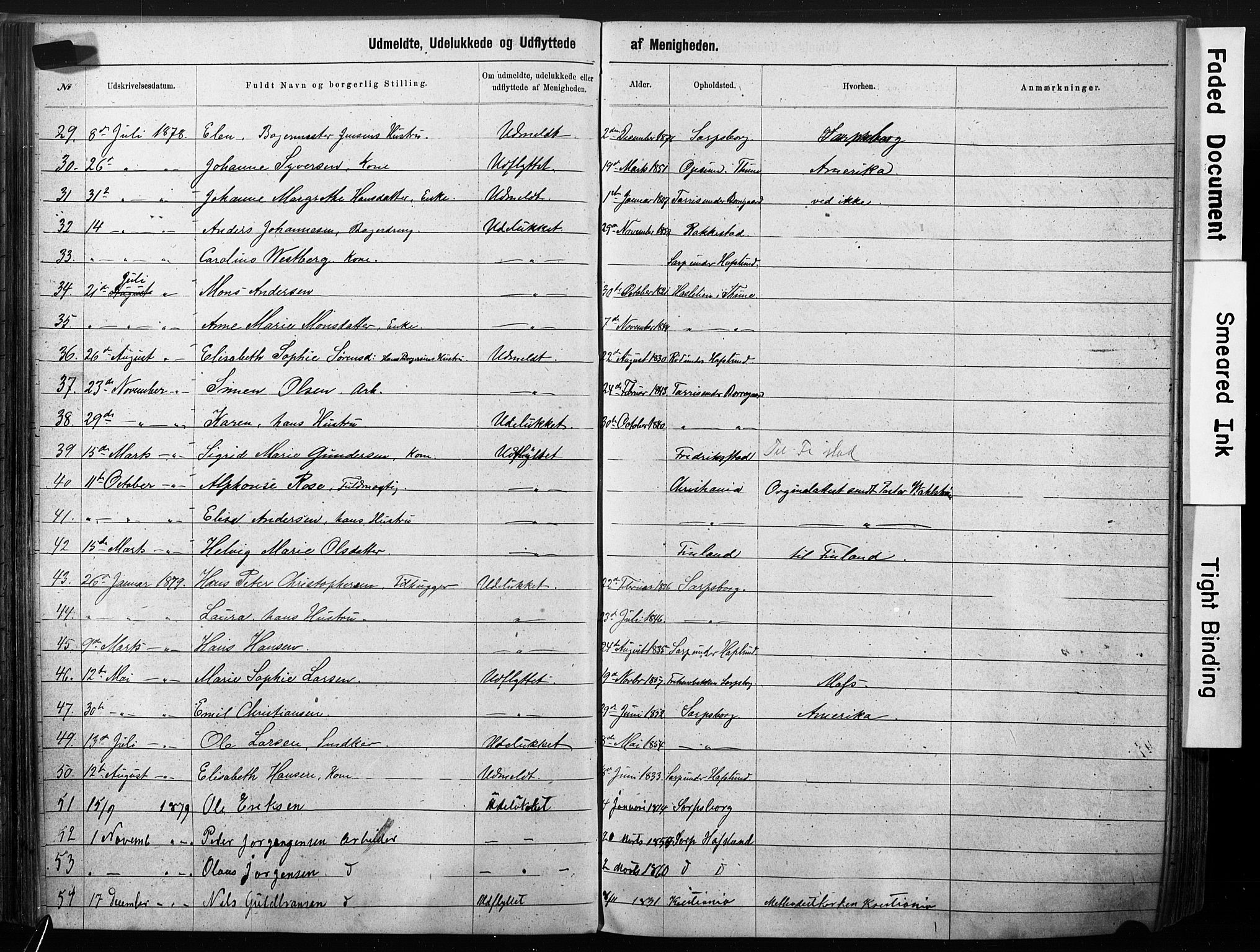Sarpsborg metodistkirke, AV/SAO-PAO-0233/A/L0003: Dissenter register no. 3, 1856-1893