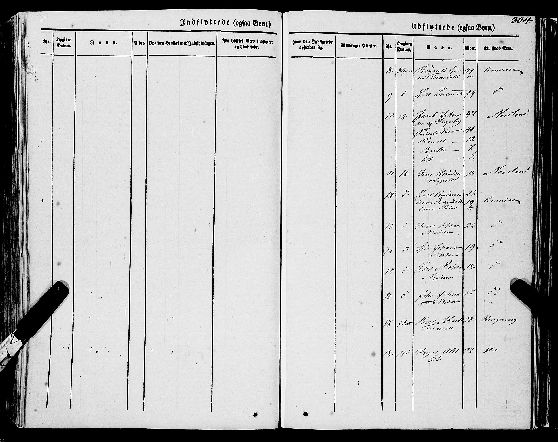 Ulvik sokneprestembete, AV/SAB-A-78801/H/Haa: Parish register (official) no. A 12, 1839-1853, p. 304