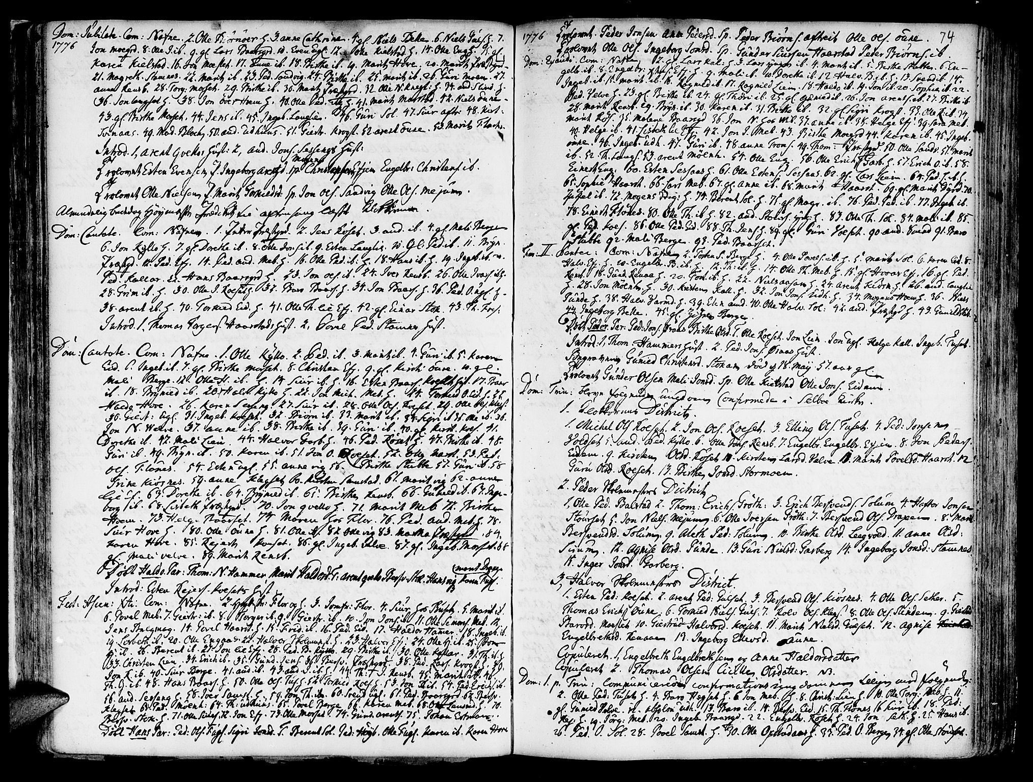 Ministerialprotokoller, klokkerbøker og fødselsregistre - Sør-Trøndelag, AV/SAT-A-1456/695/L1138: Parish register (official) no. 695A02 /1, 1757-1801, p. 74