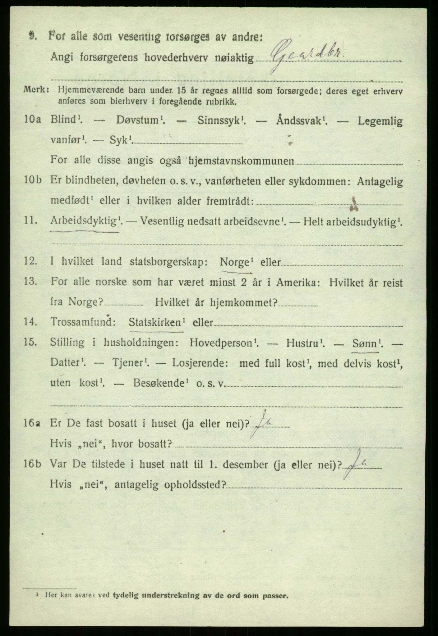 SAB, 1920 census for Haus, 1920, p. 5792