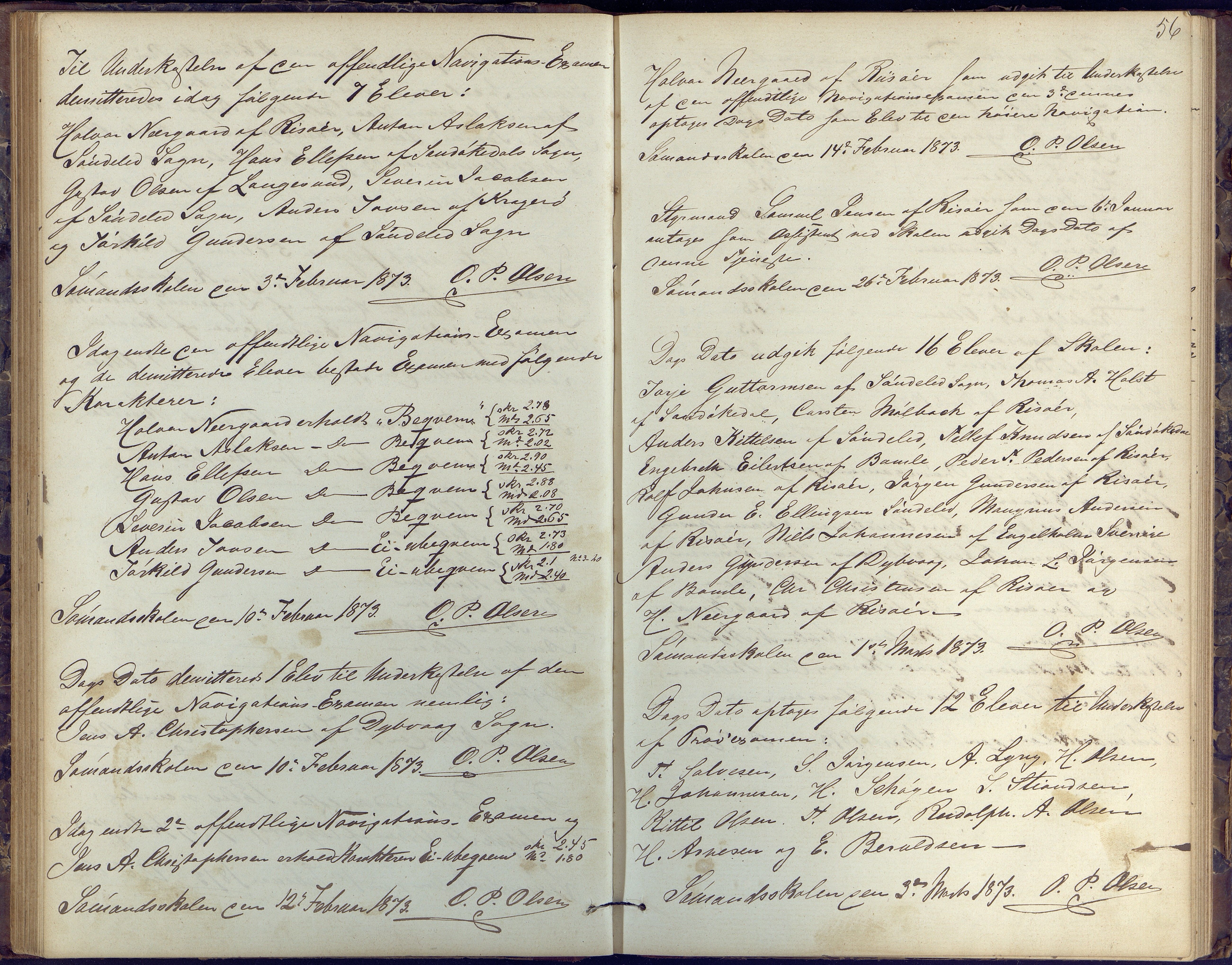 Risør kommune, AAKS/KA0901-PK/1/05/05k/L0001: Journal, 1864-1881, p. 56