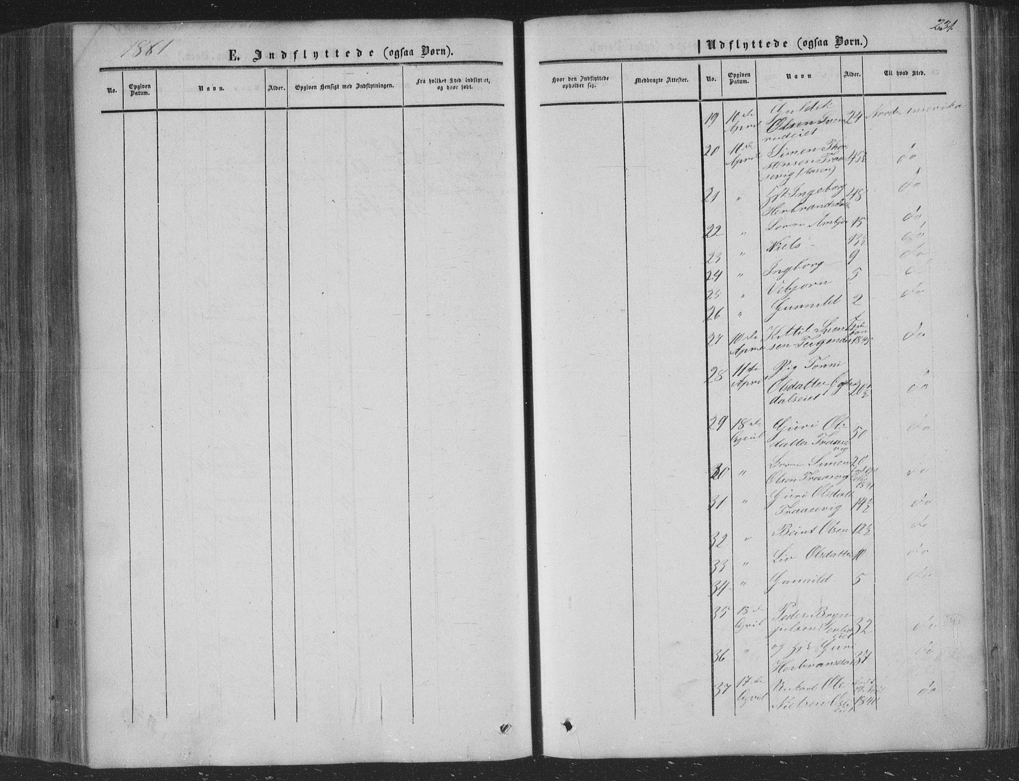 Nore kirkebøker, AV/SAKO-A-238/F/Fa/L0002: Parish register (official) no. I 2, 1856-1871, p. 231