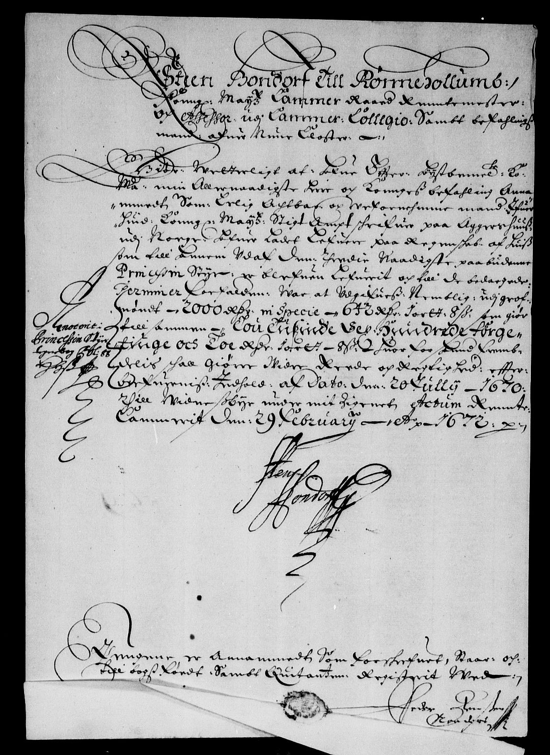 Rentekammeret inntil 1814, Reviderte regnskaper, Stiftamtstueregnskaper, Landkommissariatet på Akershus og Akershus stiftamt, AV/RA-EA-5869/R/Rb/L0082: Akershus stiftamt, 1670-1672