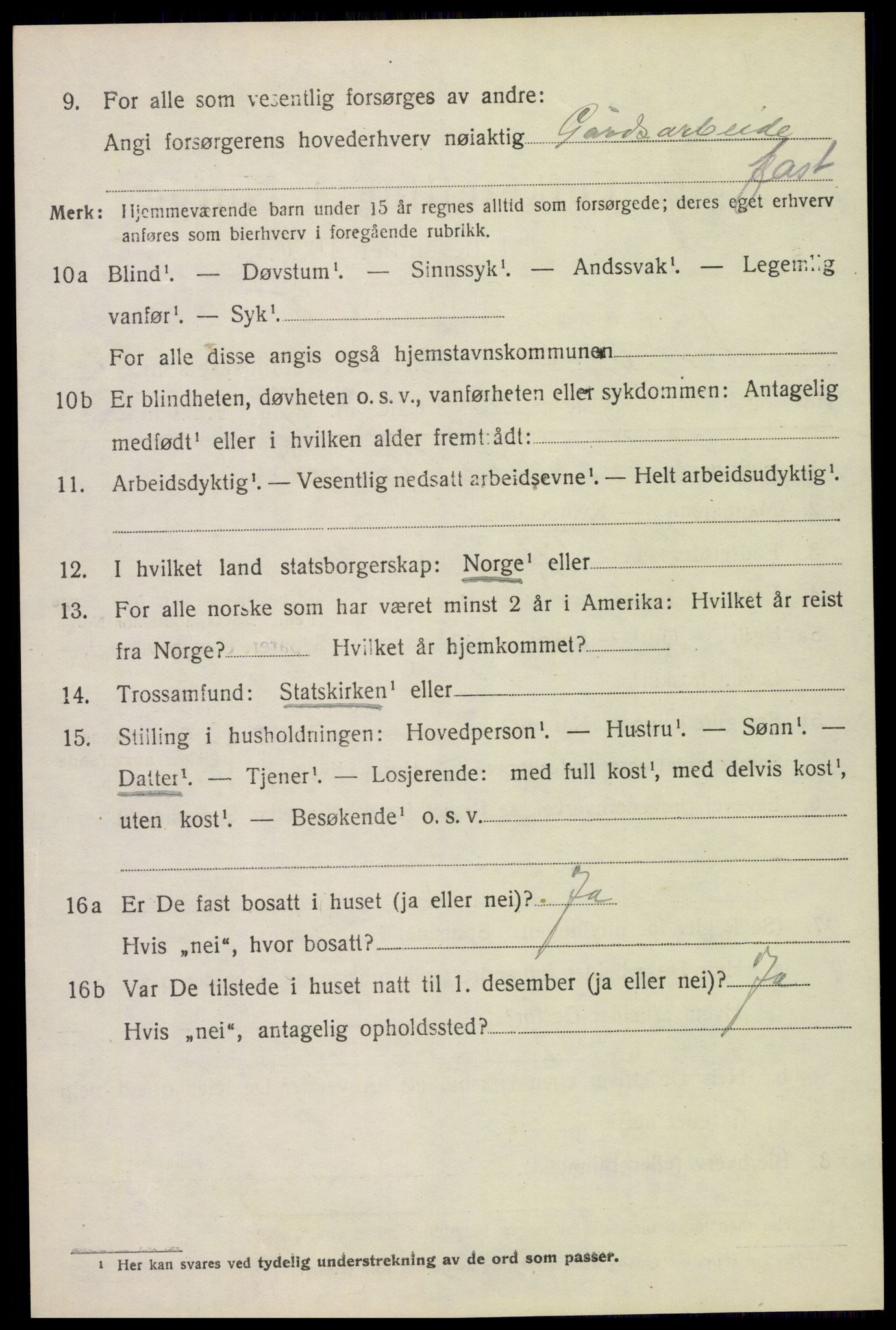 SAH, 1920 census for Nord-Odal, 1920, p. 7090